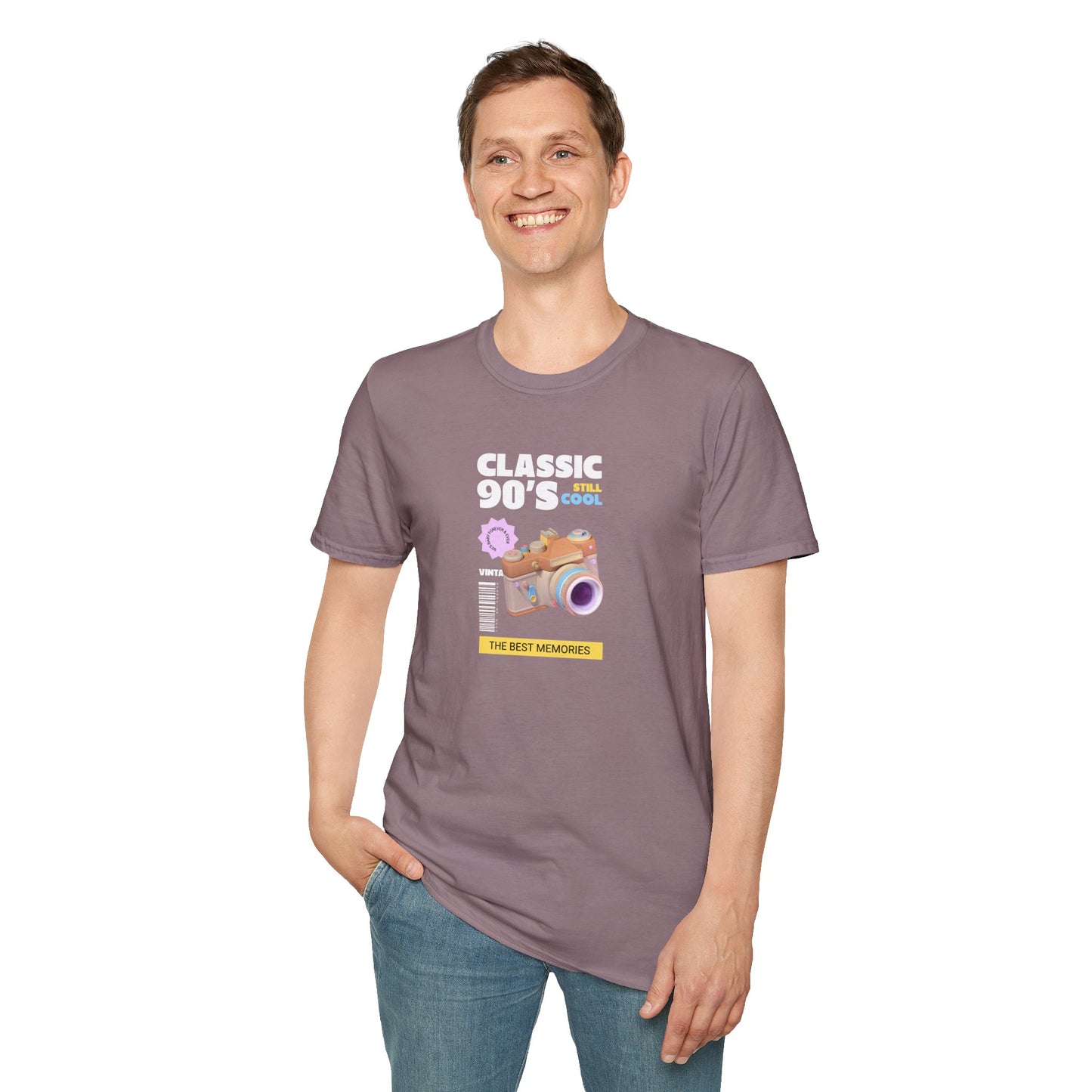 90s Camera T-Shirt Classic 90s Cool Unisex Cotton Retro Photography Tee