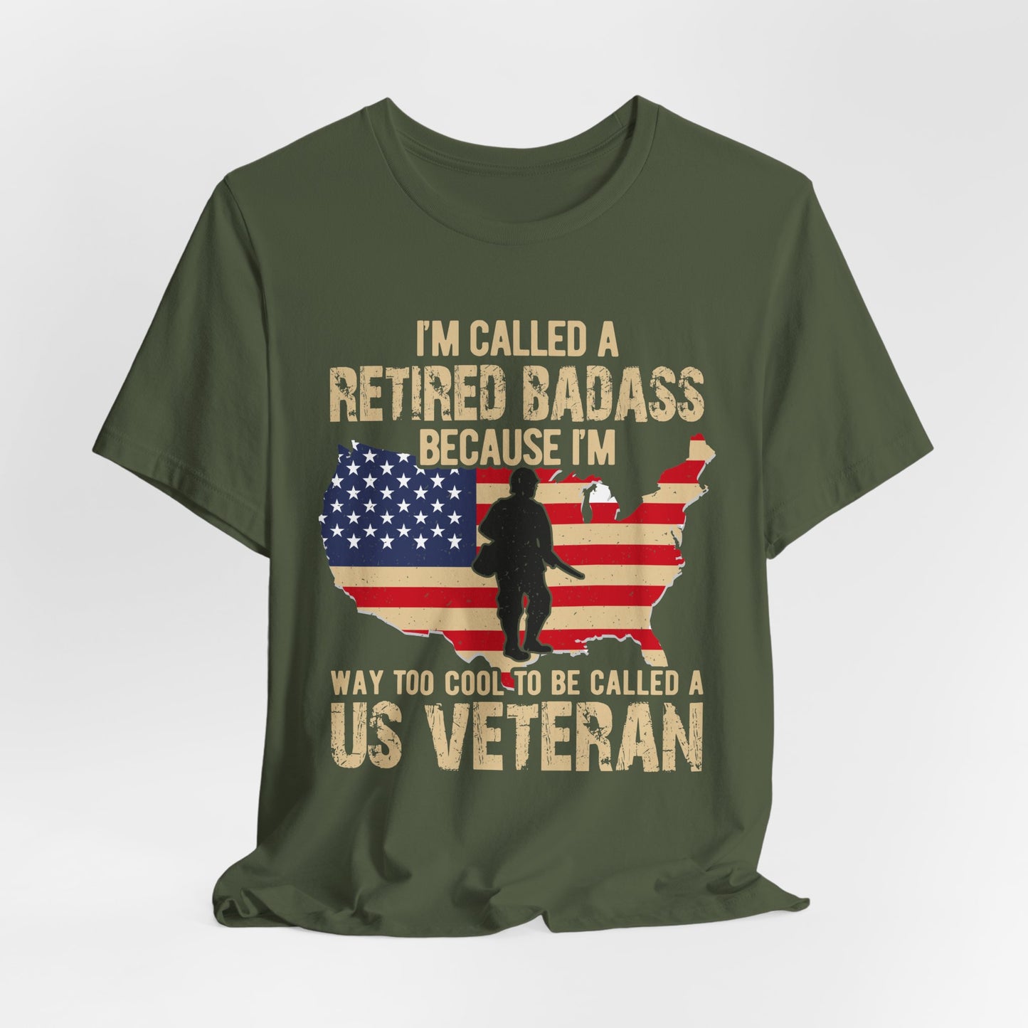 Army Veteran Patriotic Graphic Design Unisex Cotton T-Shirt v22