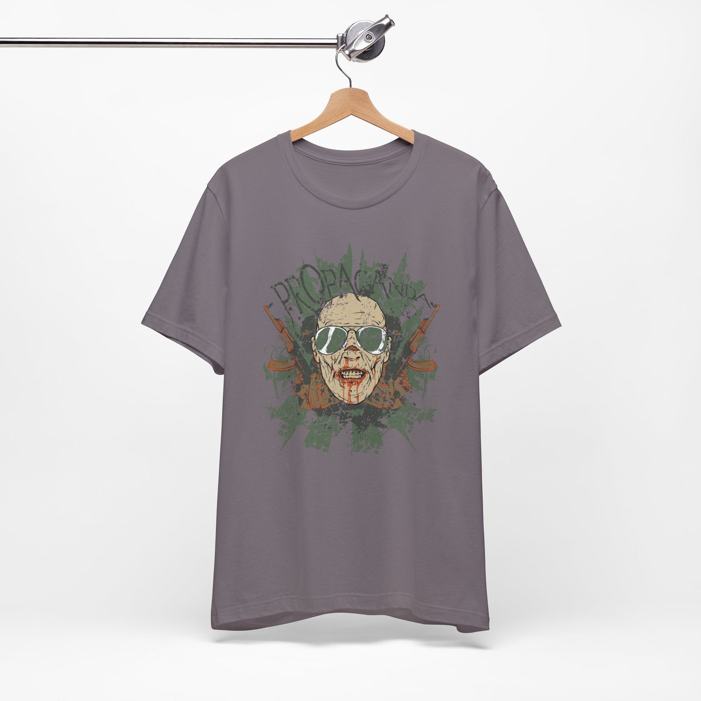 Retro Skull Floral Graphic Design Unisex Cotton T-Shirt G-2