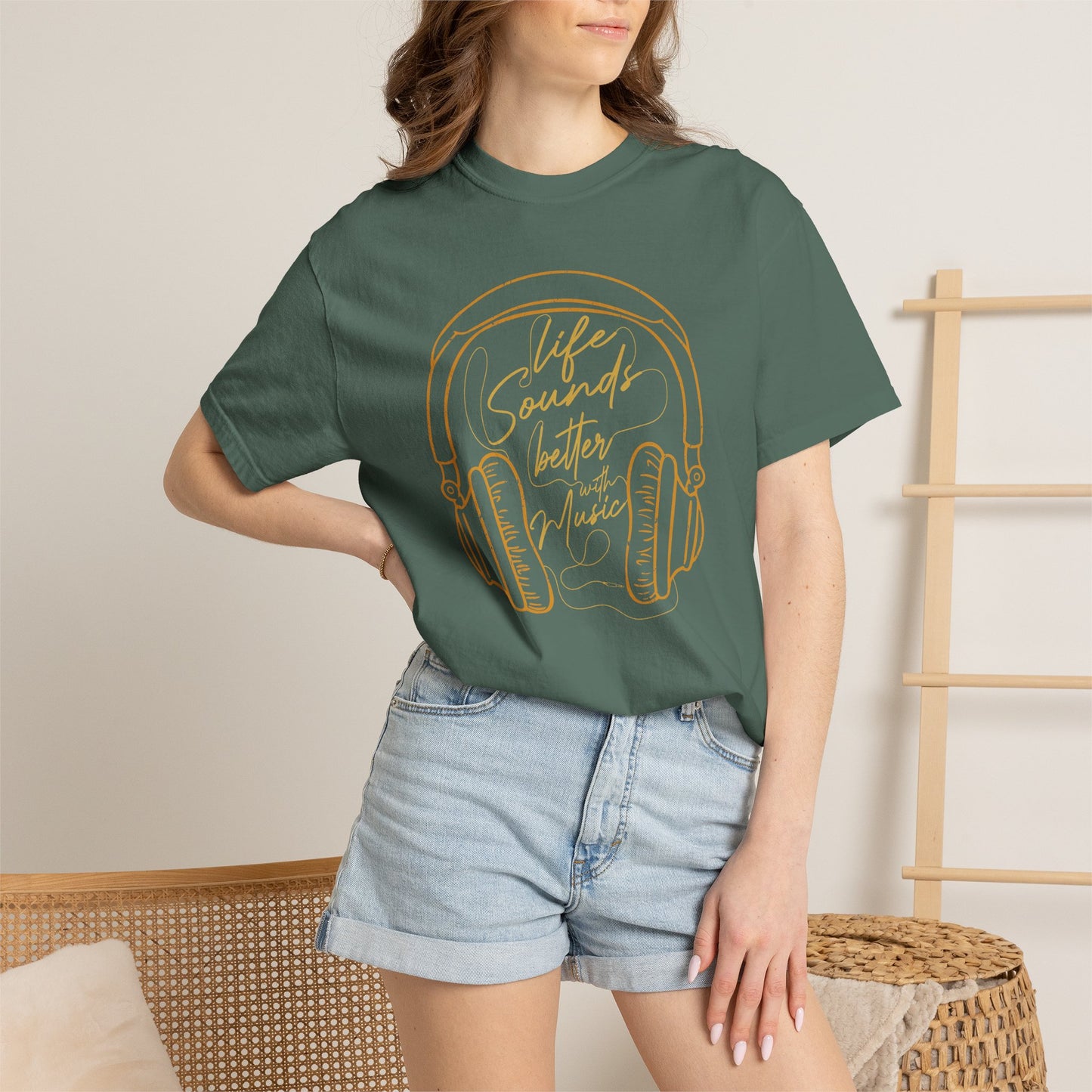 Music Graphic Design Unisex Cotton T-shirt t1