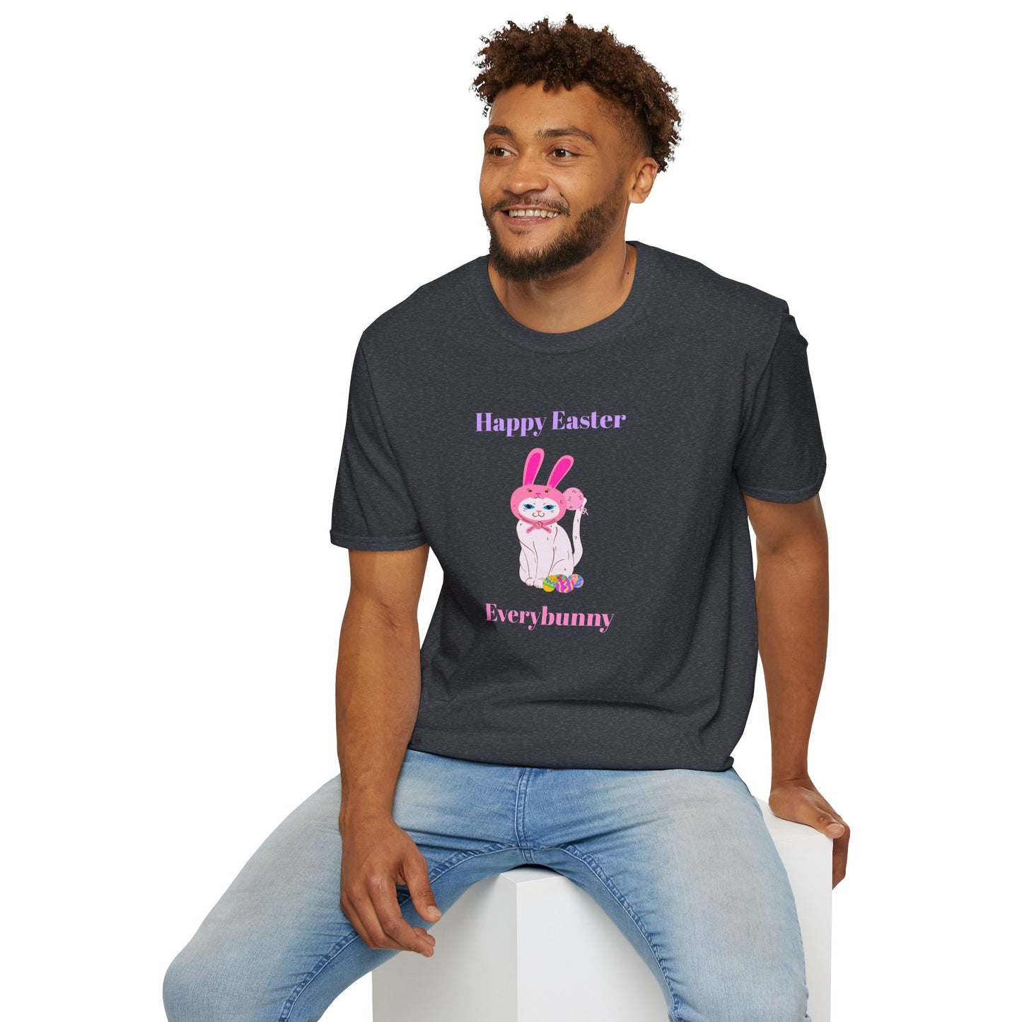 Easter Bunny T-Shirt, Tee Shirt with Easter Signature, T Shirt with Easter Prints, Tee Shirt with Easter Design - 11