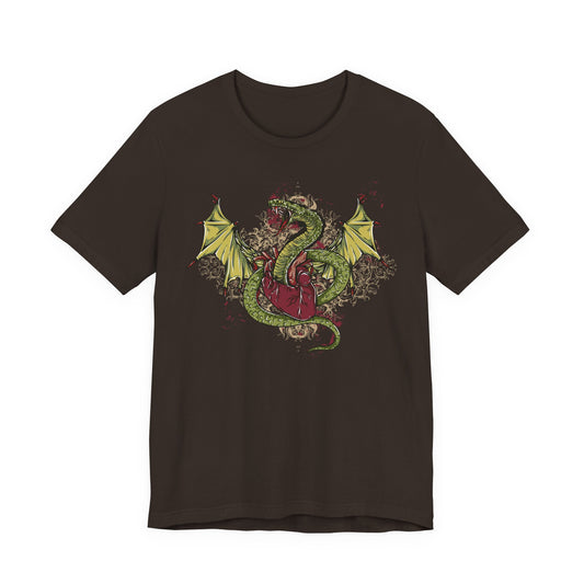 Dragon Illustration Graphic Unisex Cotton T-Shirt r29