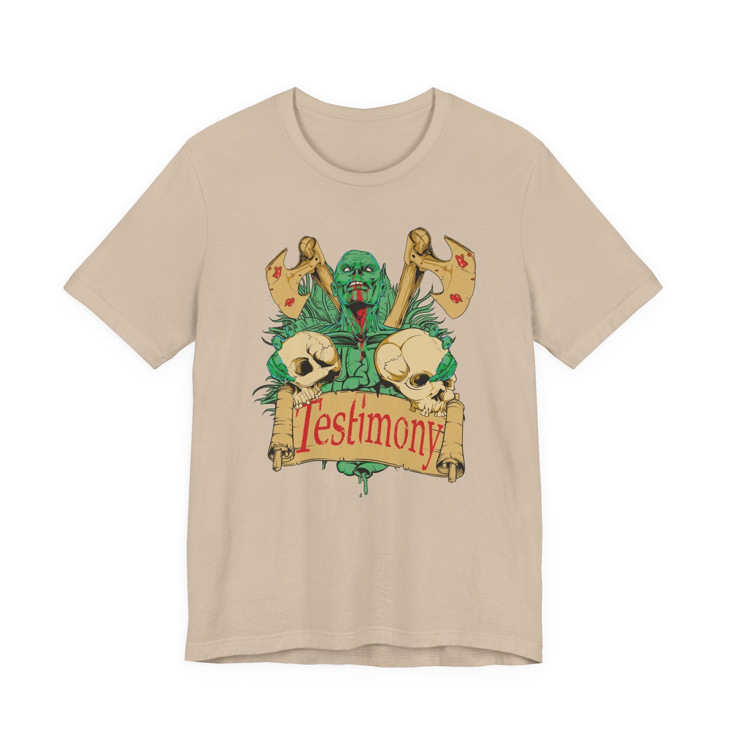 Cthulhu Skull Axes Testimony Tee Lovecraft Horror Mythos Shirt Art-42