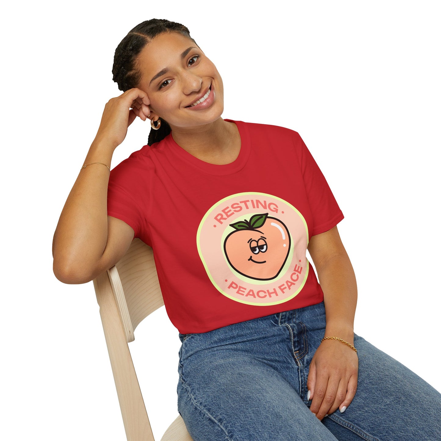 Food Tees, Funny Food T Shirts, Funny T Shirts, Shirt with Fruits, Shirt with Peach