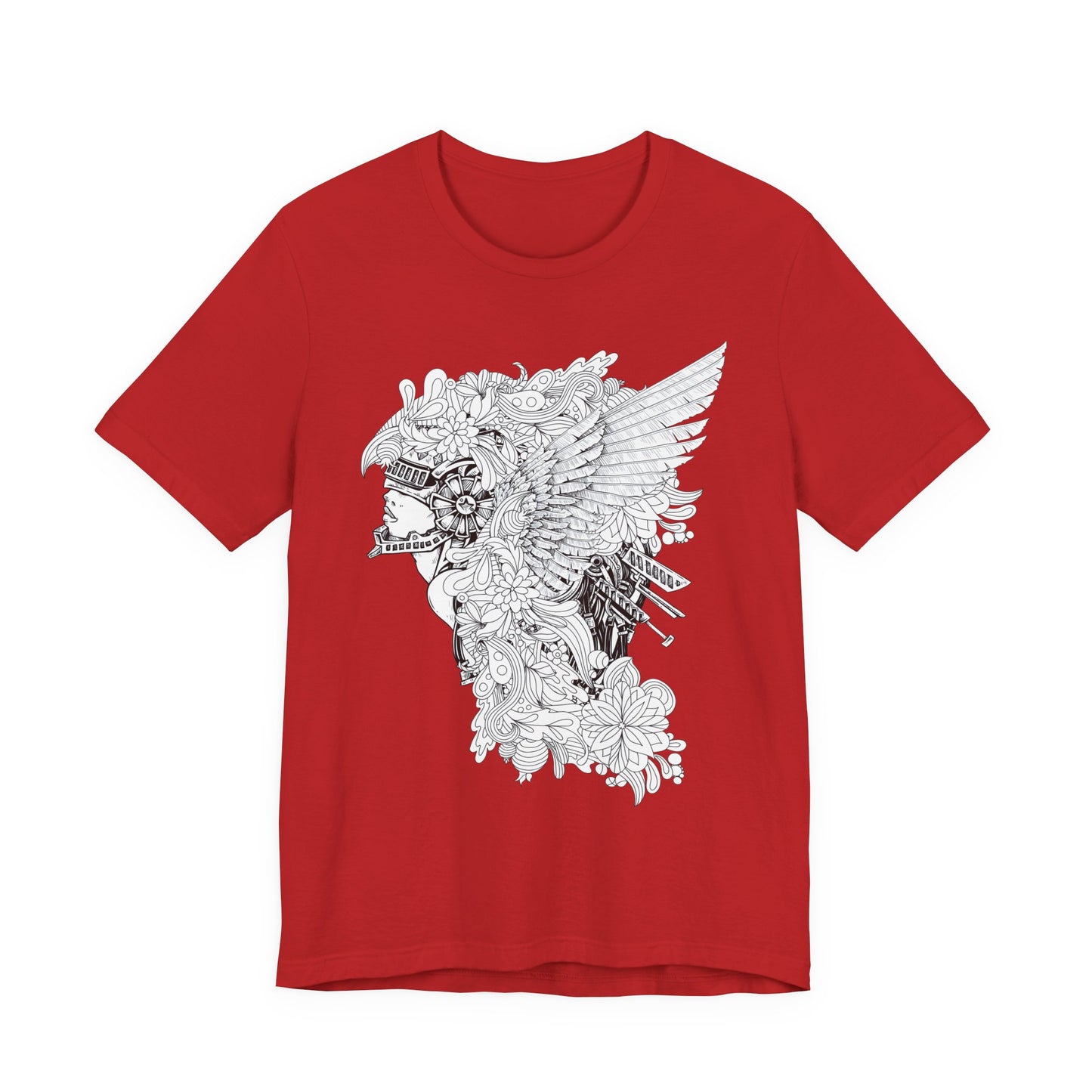 Eagle Illustration Graphic Unisex Cotton T-Shirt r26