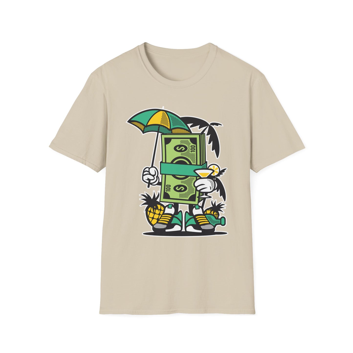 Cartoon T Shirt Animation T Shirt Funny Tee Unisex Softstyle Cotton Tee Art Design 64000