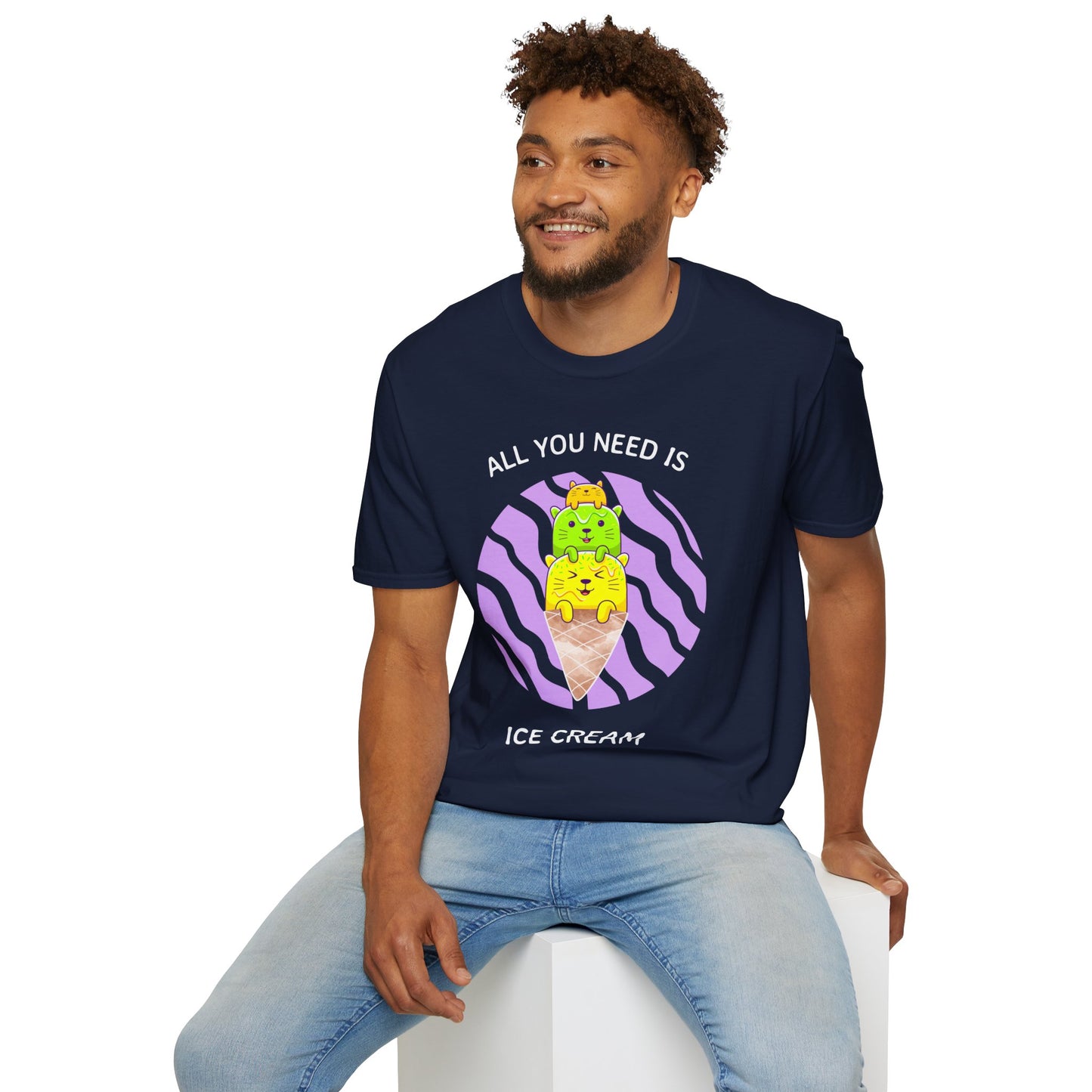 Food Tees, Funny Food T Shirts, Funny T Shirts, Shirt with Food, Junk Food Tees, Shirt with Ice Cream, Ice Cream T-Shirt