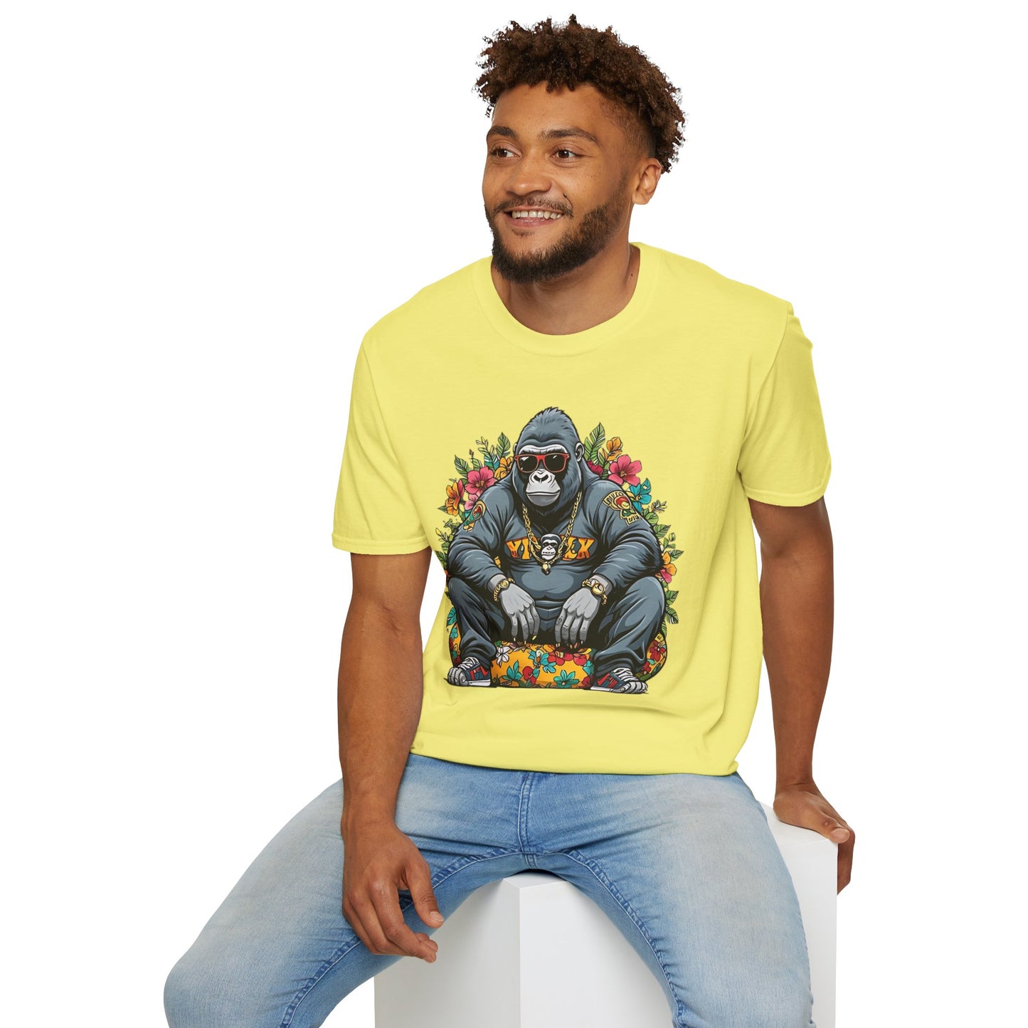 Animals Tees, Funny Animals Shirt, T Shirts with Funny Animals, T-Shirt with Gorilla, Monkey Tees