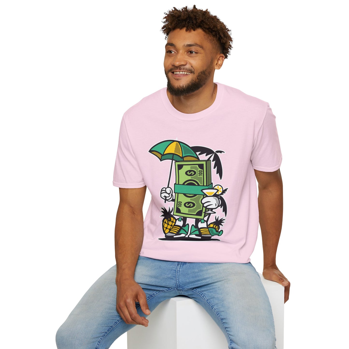 Cartoon T Shirt Animation T Shirt Funny Tee Unisex Softstyle Cotton Tee Art Design 64000