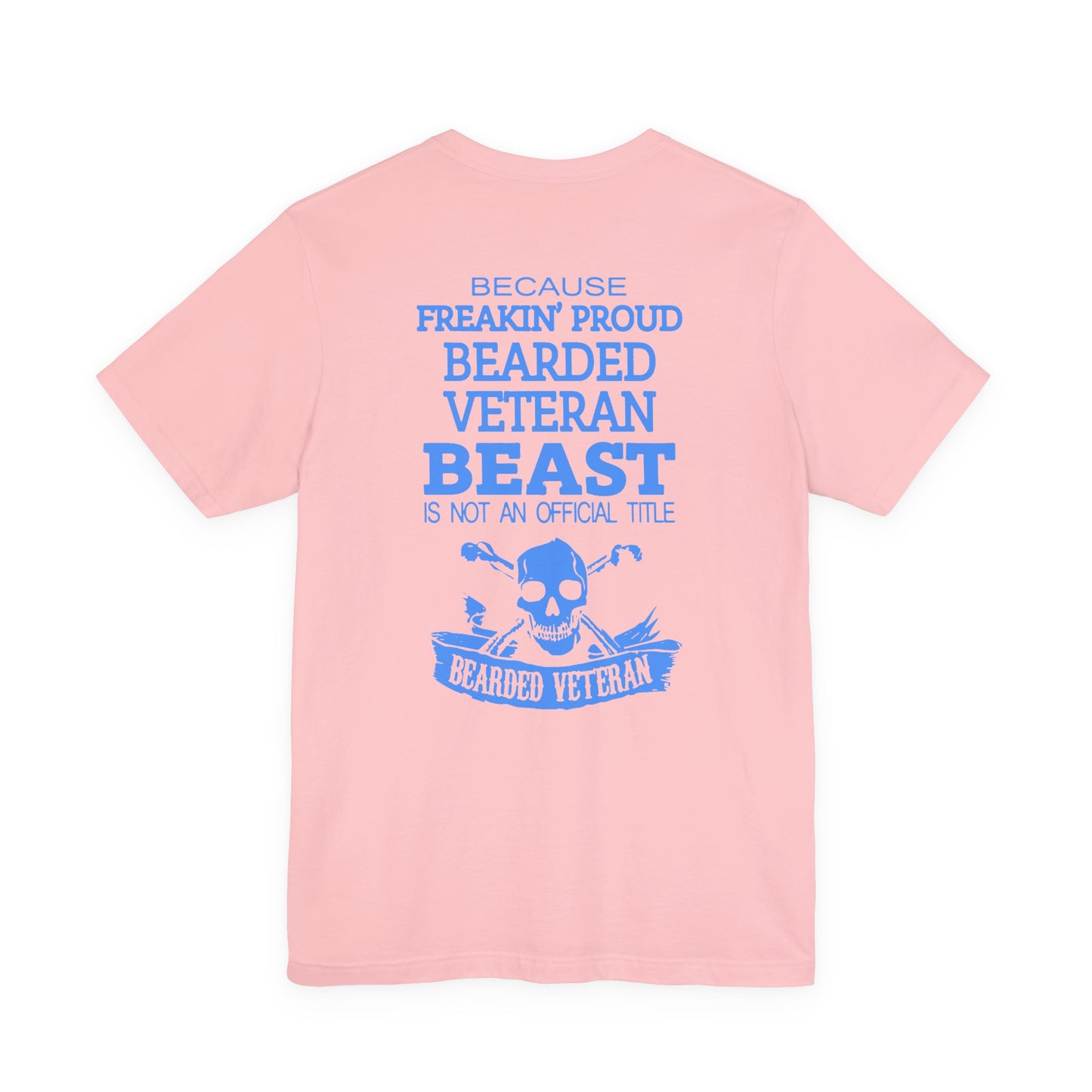 Bearded Veteran Beast T-Shirt Military Skull Beard Graphic Unisex Cotton Tee v46