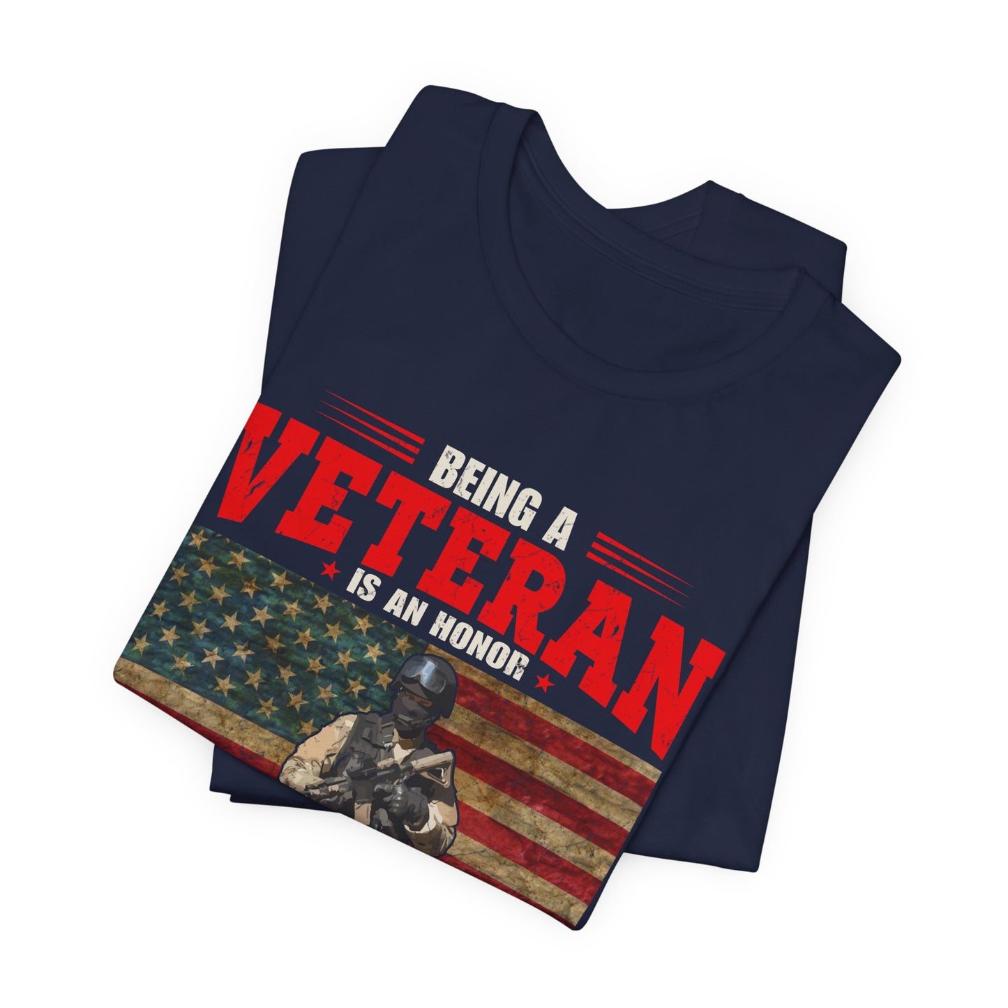 Veteran Grandpa T-Shirt American Flag Soldier Grandpa Unisex Cotton Tee v34