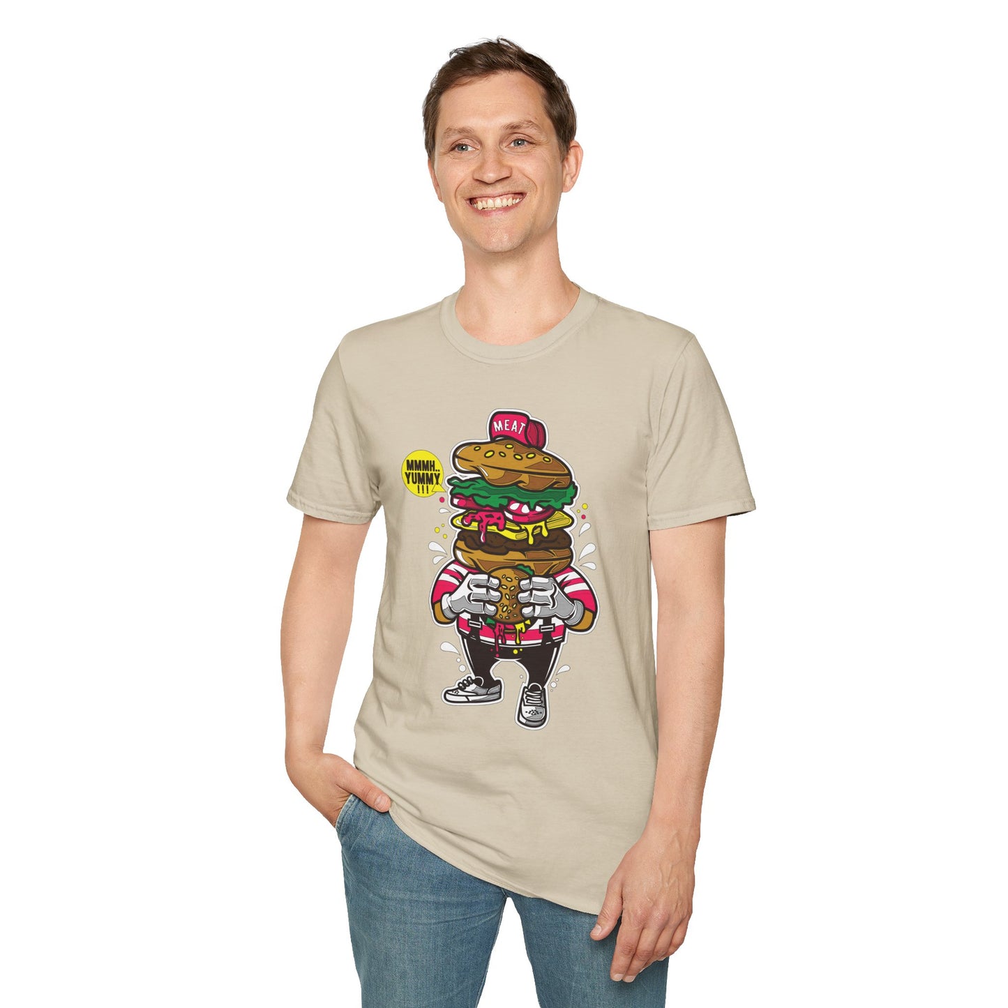 Cartoon T Shirt Animation T Shirt Funny Tee Unisex Gildan Softstyle 64000 Ring Spun Cotton