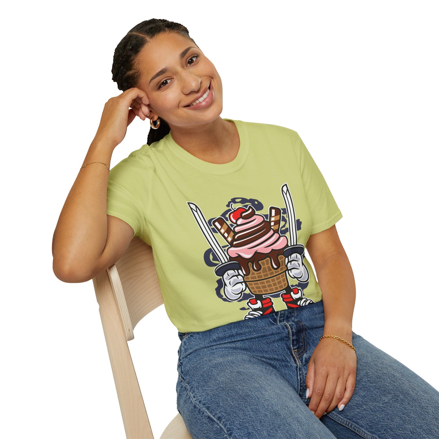 Cartoon T Shirt Unisex Animation Tee Funny Tee Gildan Softstyle 64000 Ring Spun Cotton 99