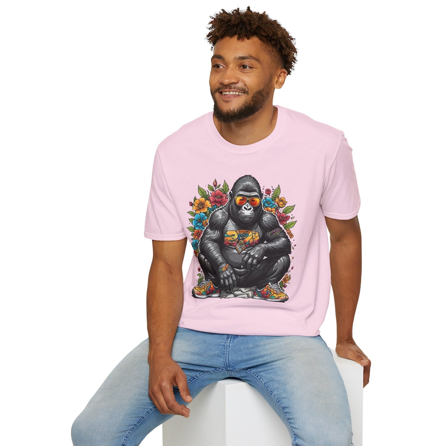 Animals Tees, Funny Animals Shirt, T Shirts with Funny Animals, T-Shirt with Gorilla, Monkey Tees