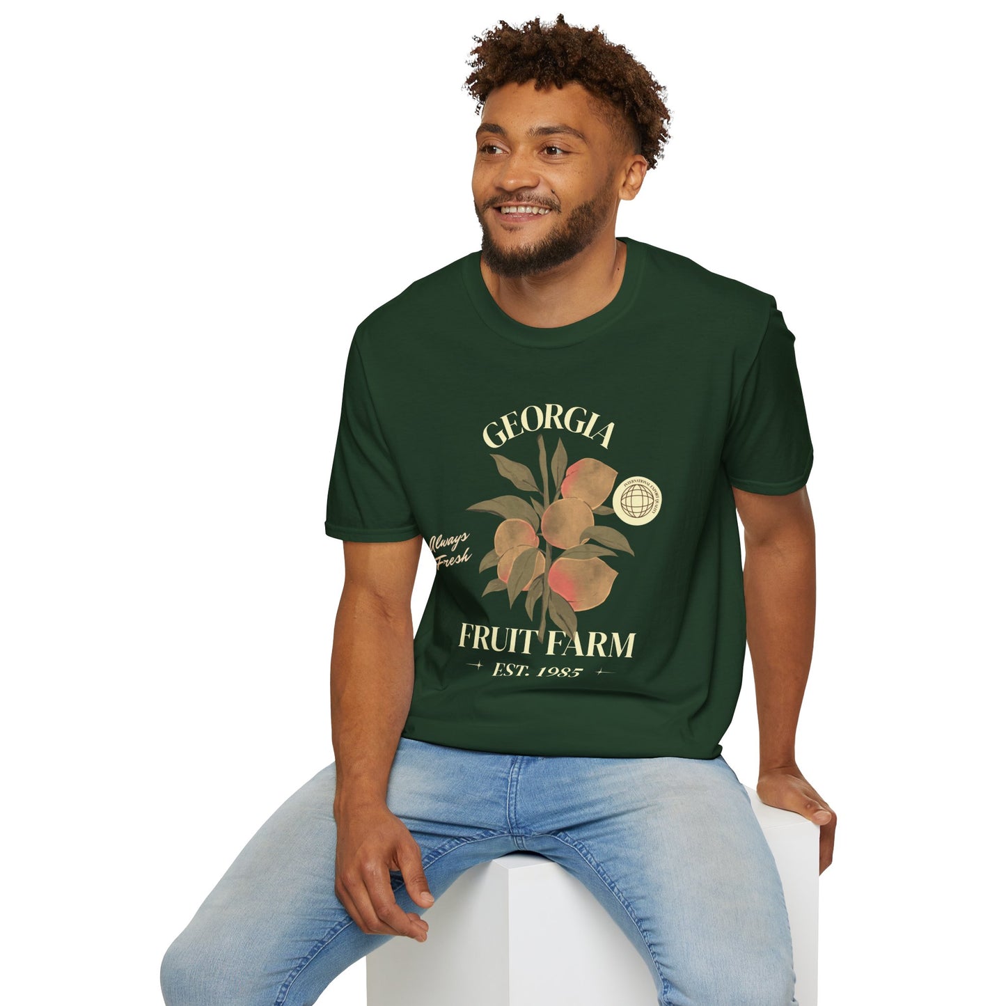 Food Tees, Funny Food T Shirts, Funny T Shirts, Shirt with Fruits, Shirt with Peach