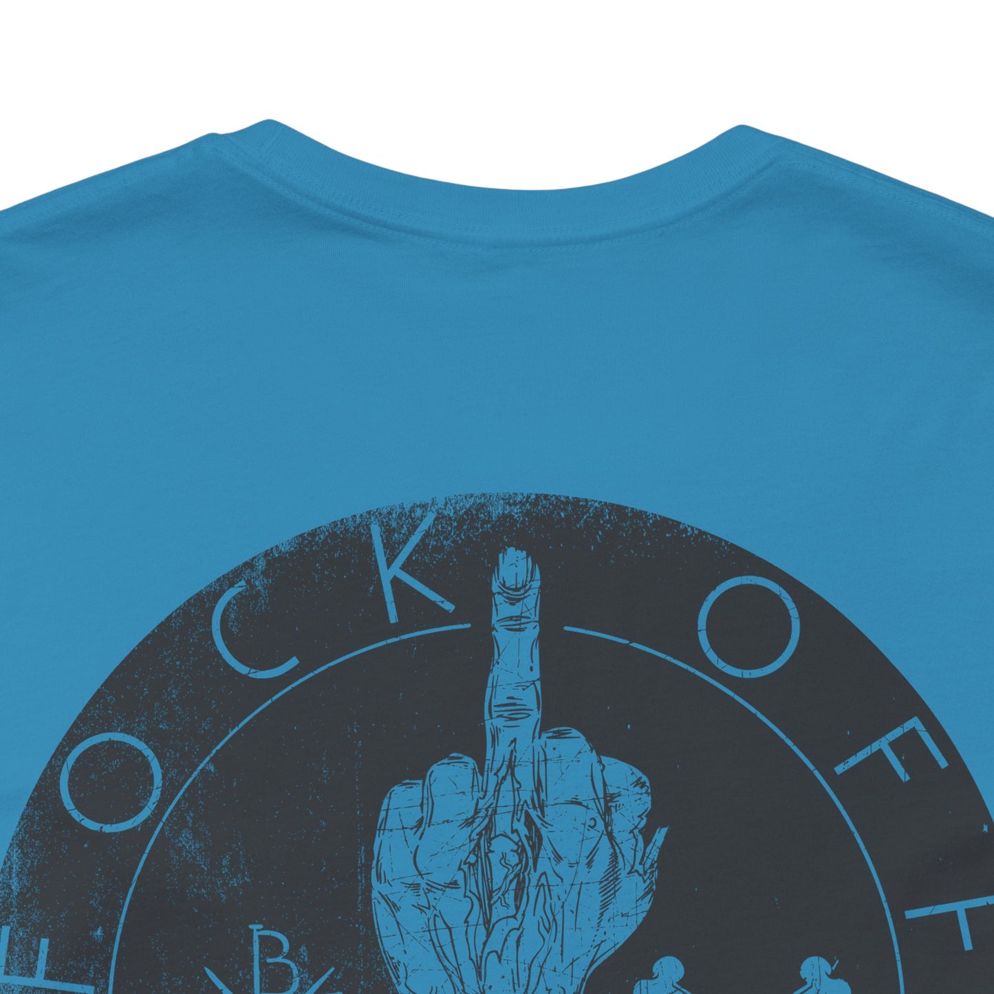 Fk Off Please tee Graphic Middle Finger Skull Design T-Shirt A-11
