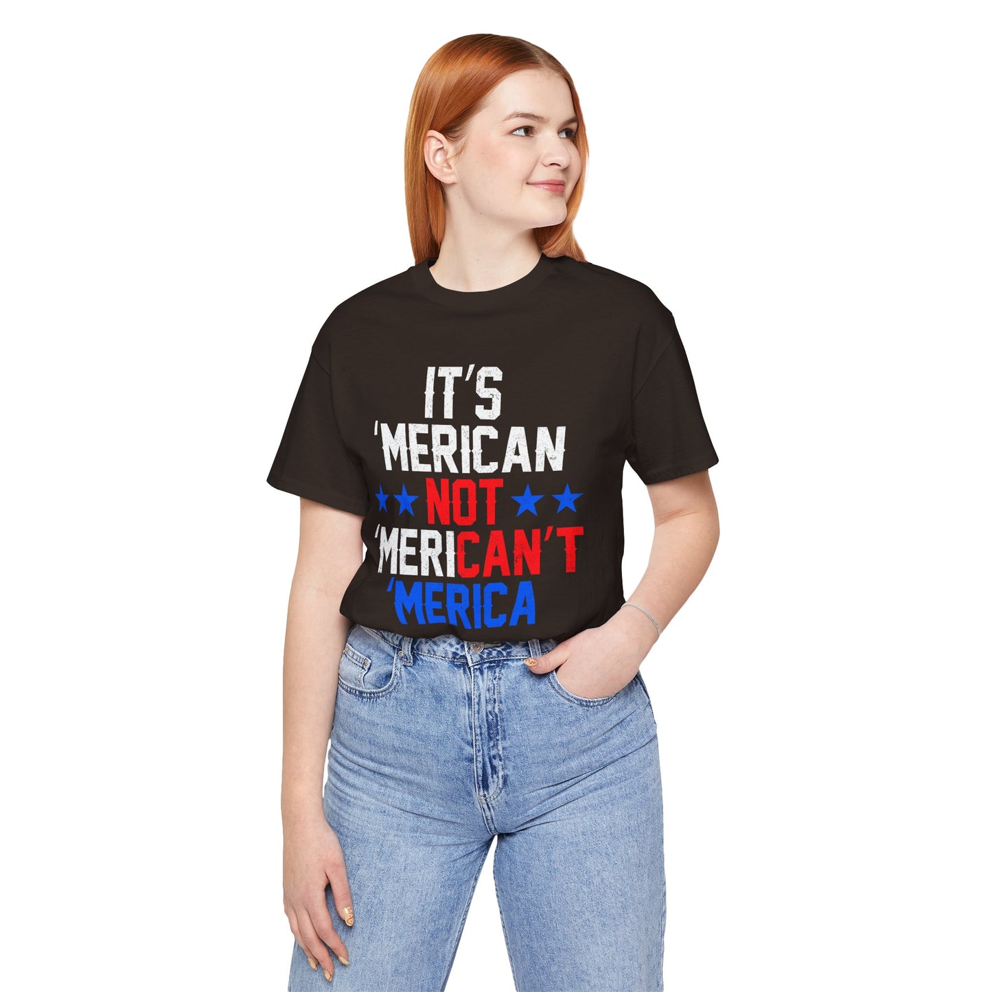 Patriotic USA Stars Graphic Unisex Cotton T-Shirt a5