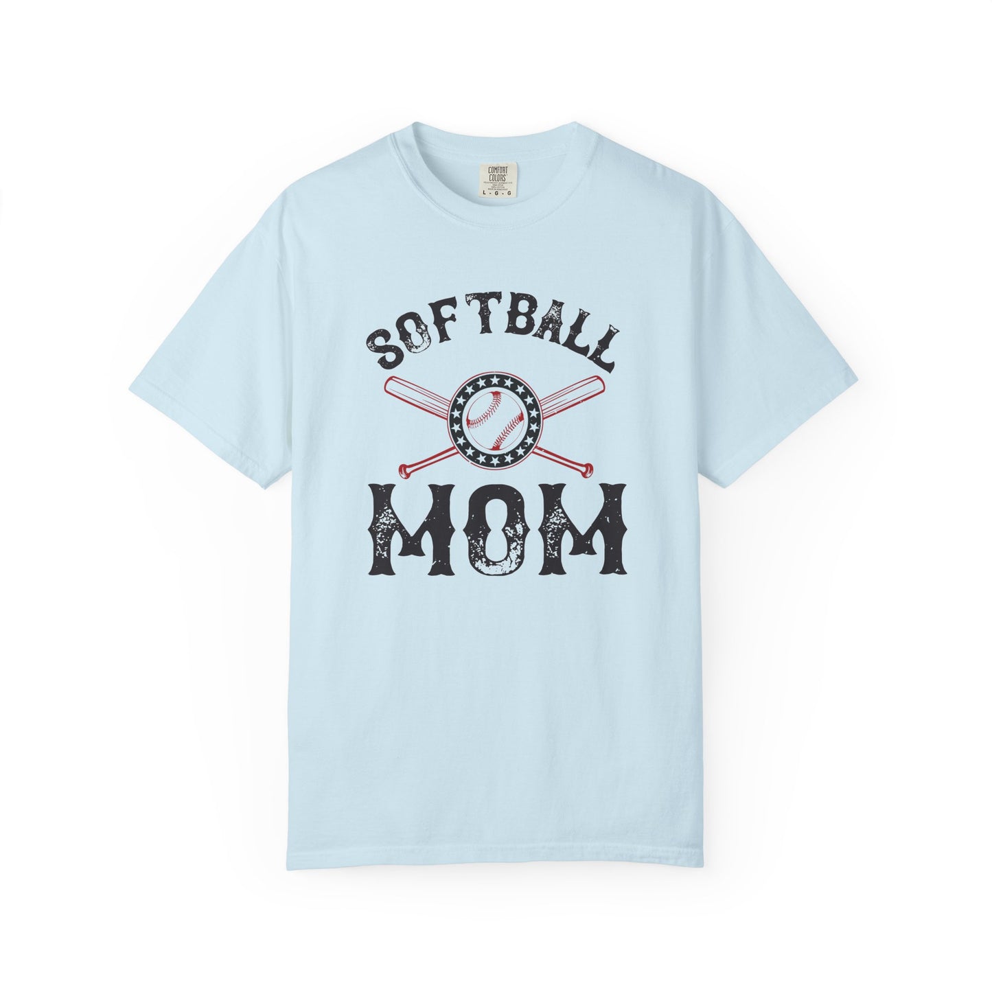 Softball Mom T-shirt Mother Day Mama Tee Unisex Comfort Colors Garment-Dyed Cotton h92