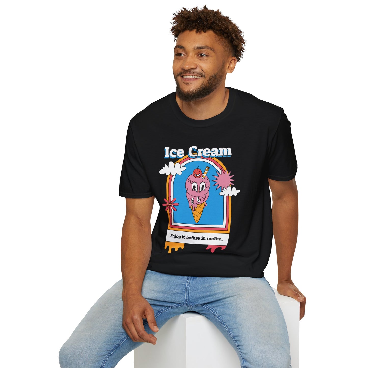 Food Tees, Funny Food T Shirts, Funny T Shirts, Shirt with Food, Junk Food Tees, Shirt with Ice Cream, Ice Cream T-Shirt