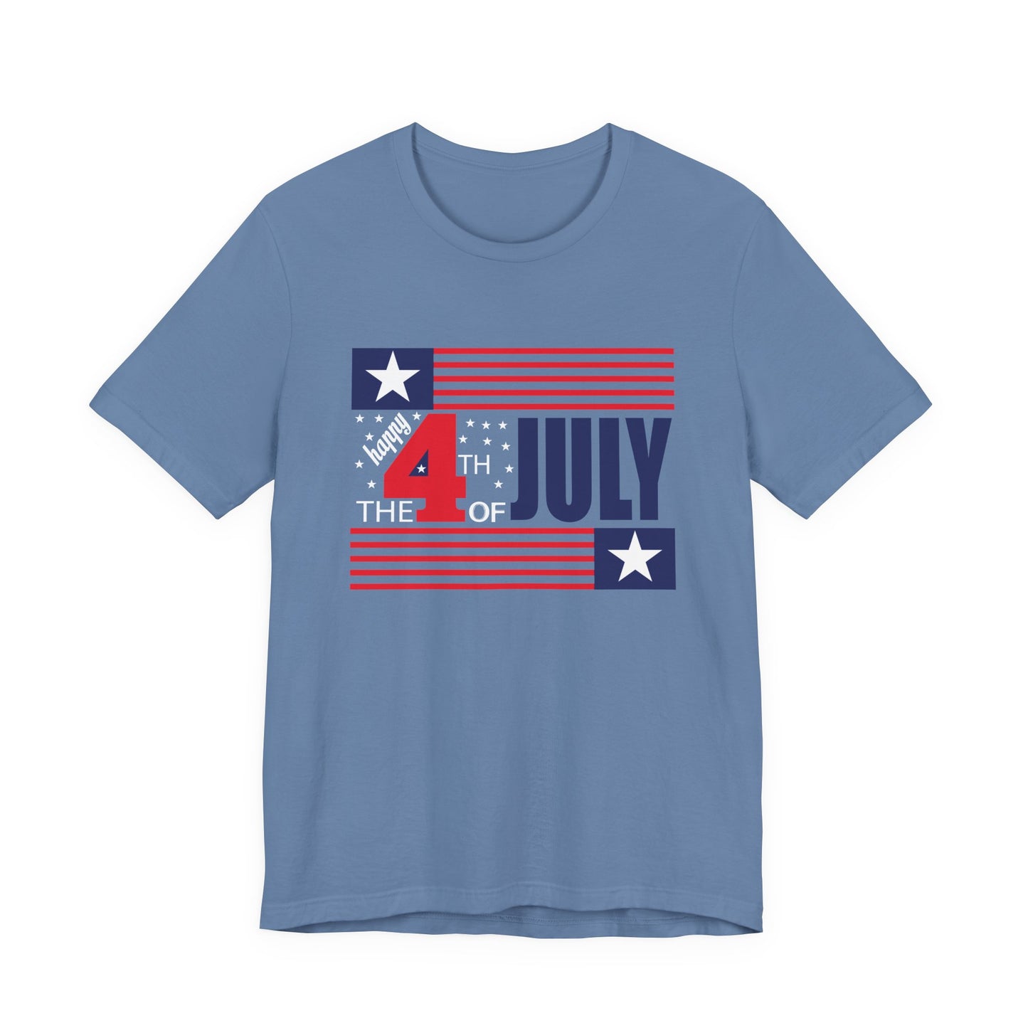 4th of July Flag Independence Day Graphic Unisex Cotton T-Shirt 014