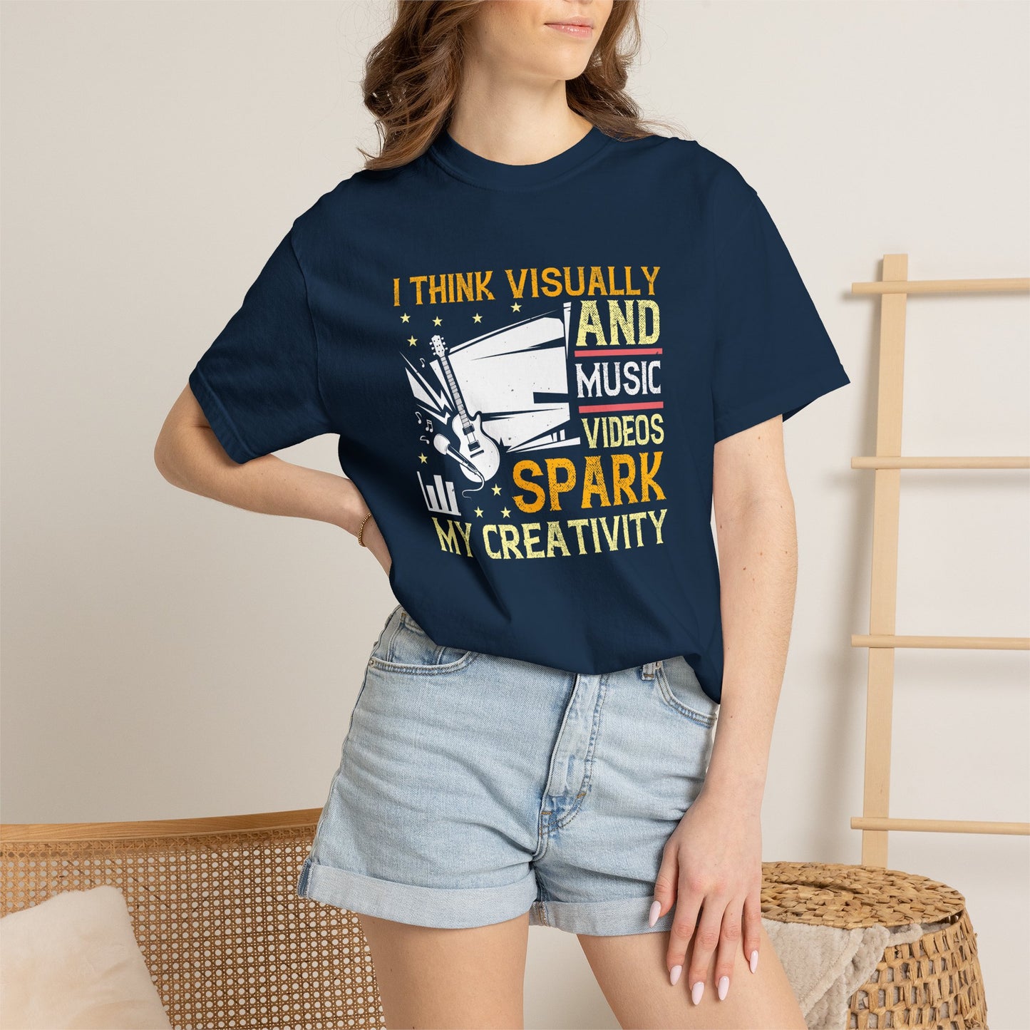 Music Graphic Design Unisex Cotton T-shirt m14