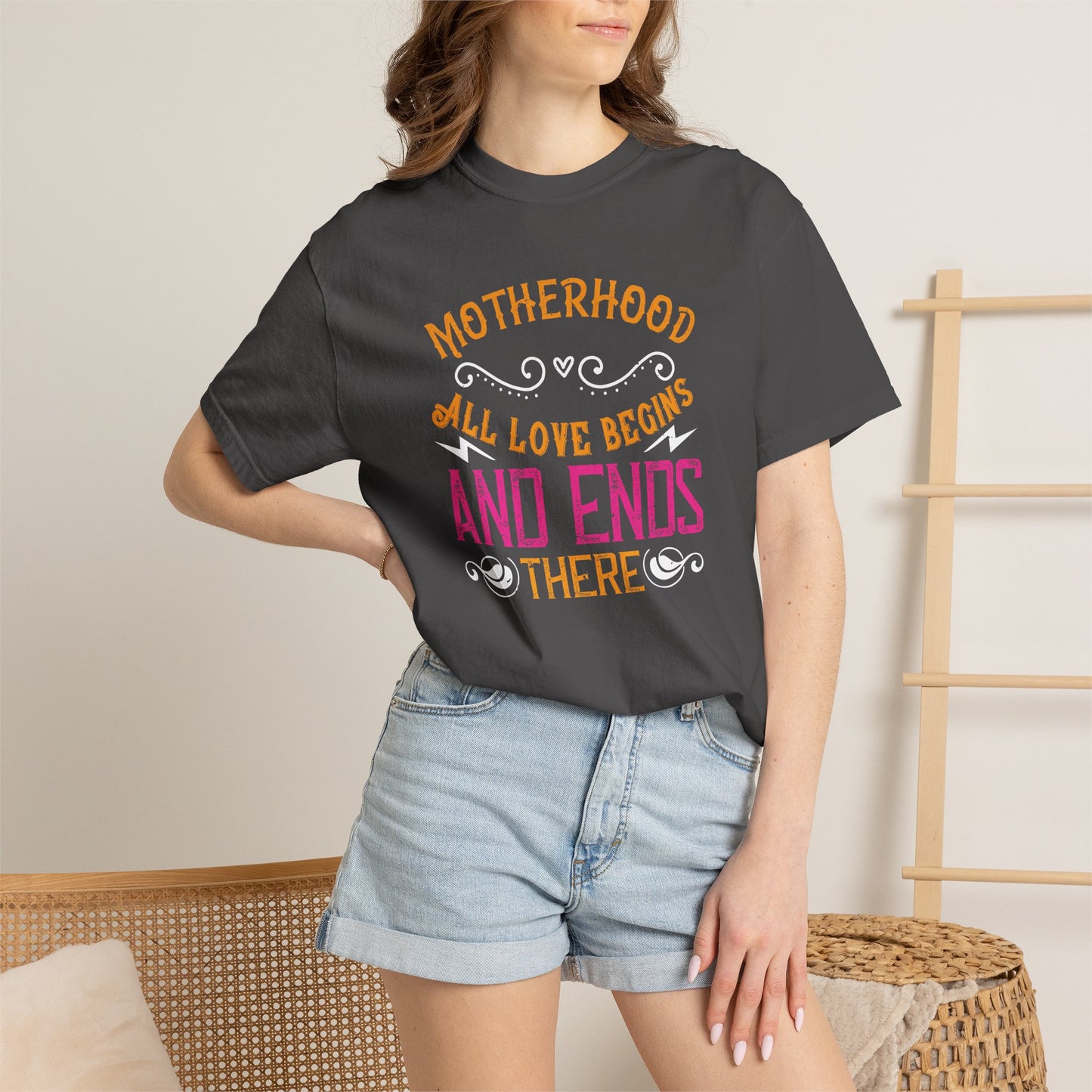 Mom T-shirt Mother Day Mama Tee Unisex Comfort Colors Garment-Dyed Cotton h85