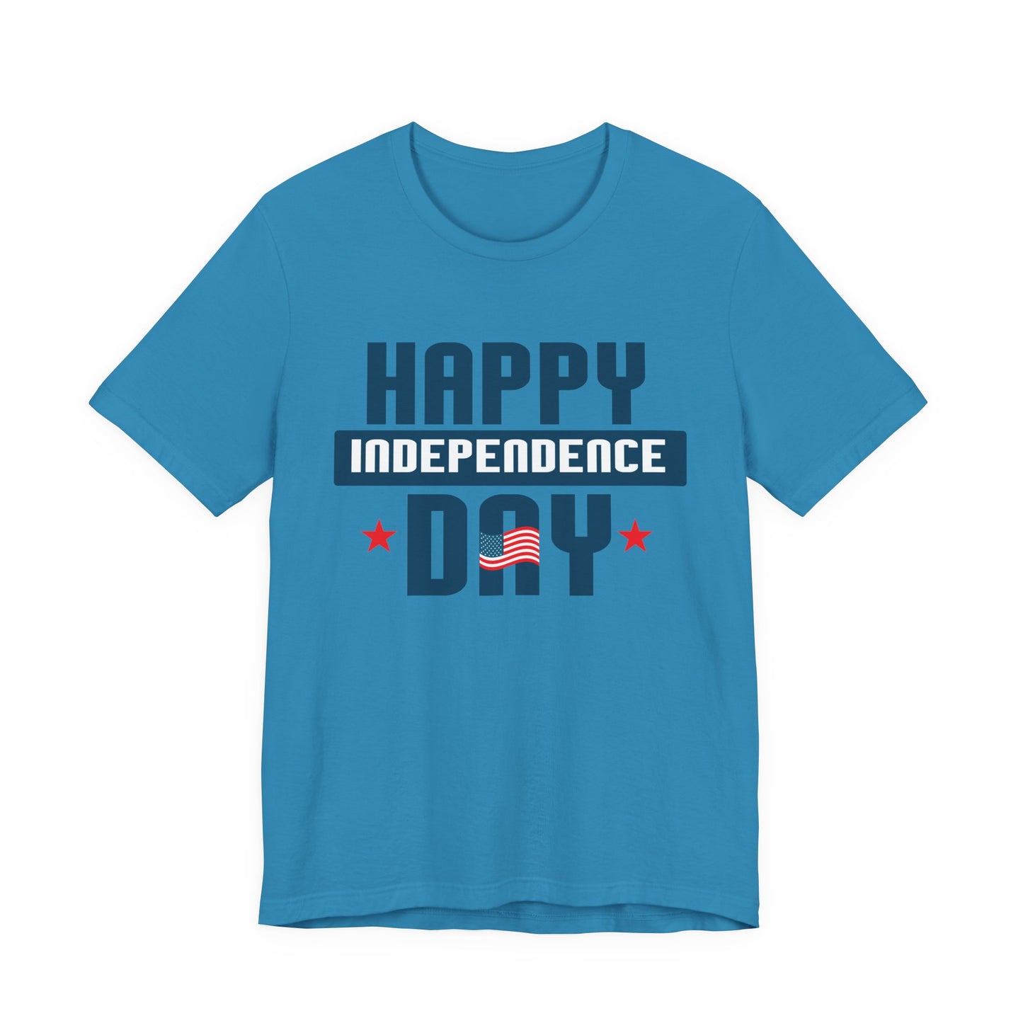Happy Independence Day Graphic Unisex Cotton T-Shirt 017