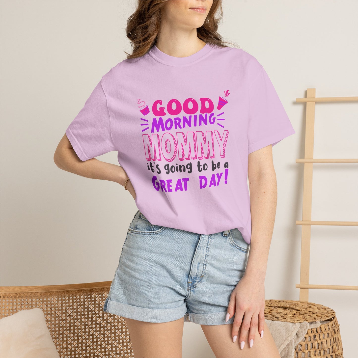 Mom T-shirt Mother's Day Mama Tee Unisex Comfort Colors Garment-Dyed Cotton h41