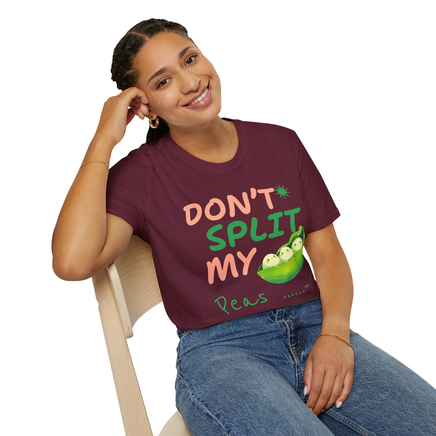 Food Tees, Funny Food T Shirts, Funny T Shirts, Shirt with Vegetables, Shirt with Peas