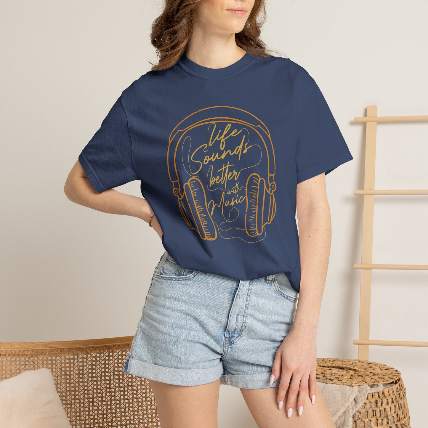 Music Graphic Design Unisex Cotton T-shirt t1