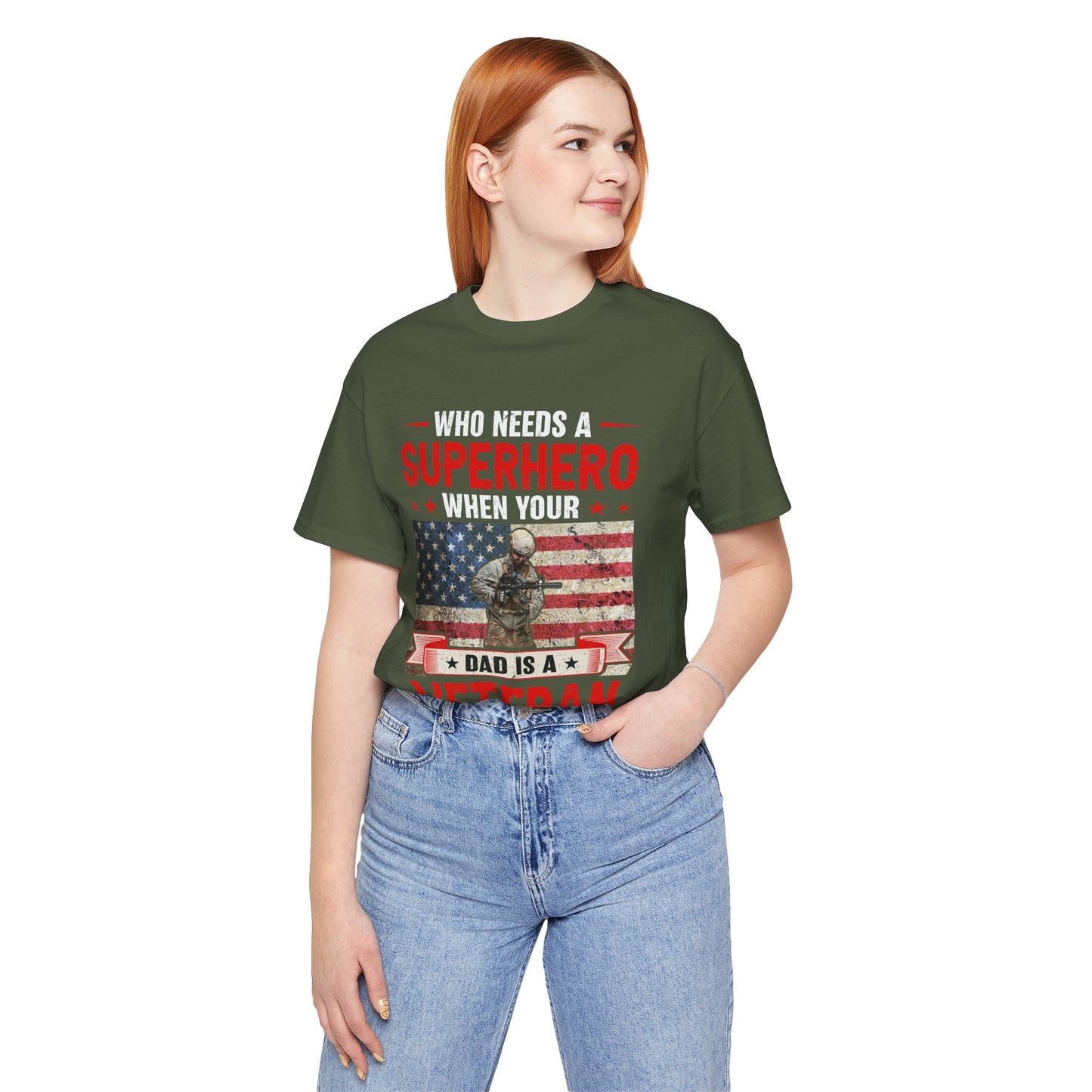 American Flag Graphic Unisex Cotton Tee v43