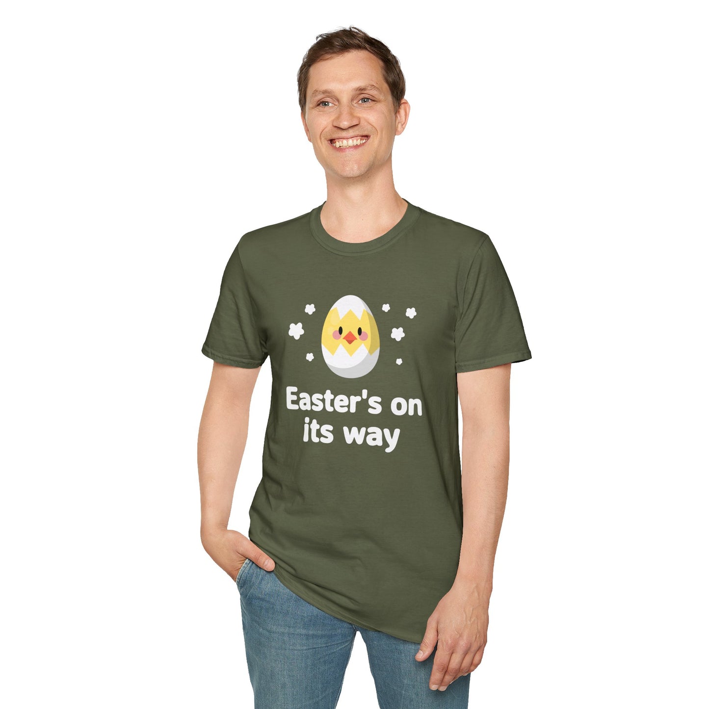 Easter Day T-Shirt, Tee Shirt with Easter Signature, T Shirt with Easter Prints, Tee Shirt with Easter Design - 1