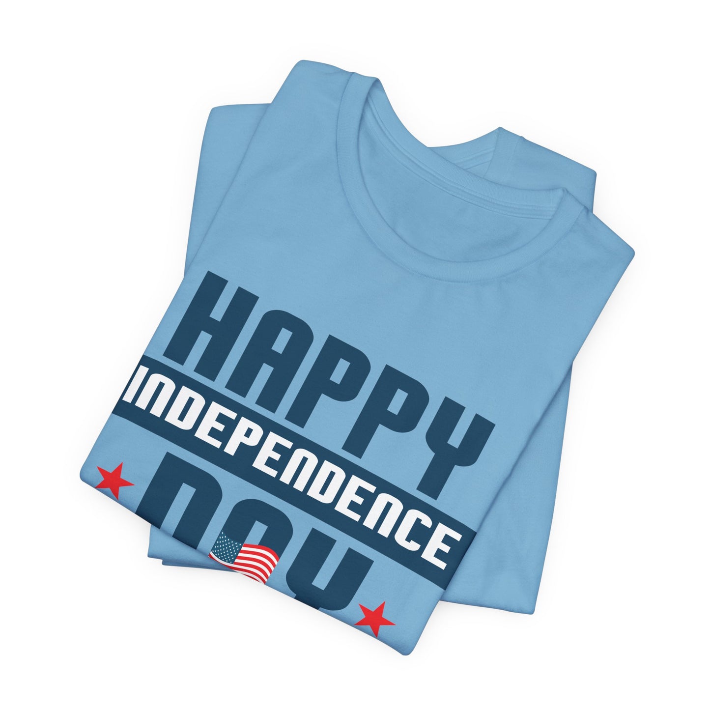 Happy Independence Day Graphic Unisex Cotton T-Shirt 017