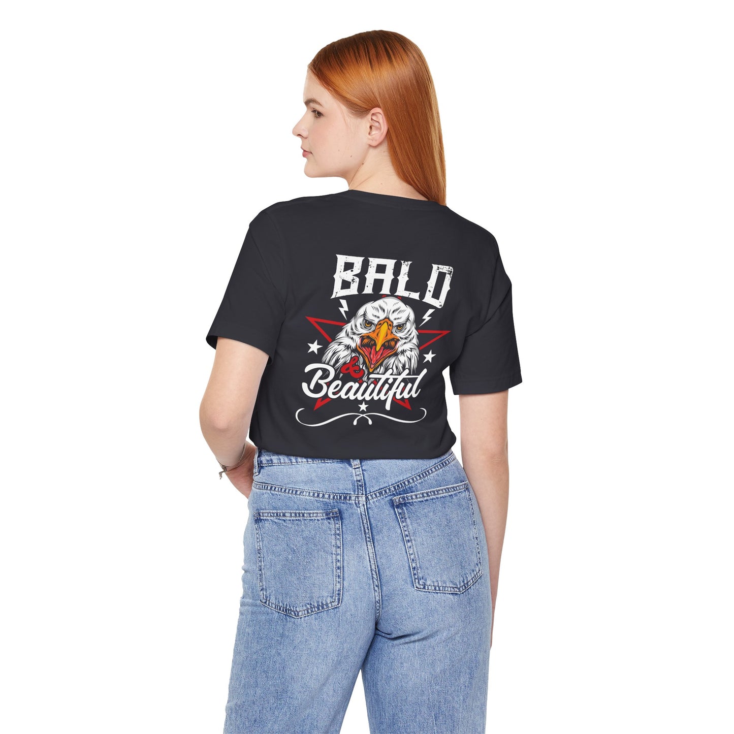 Bald Eagle Graphic Illustration Unisex Cotton Tee a3