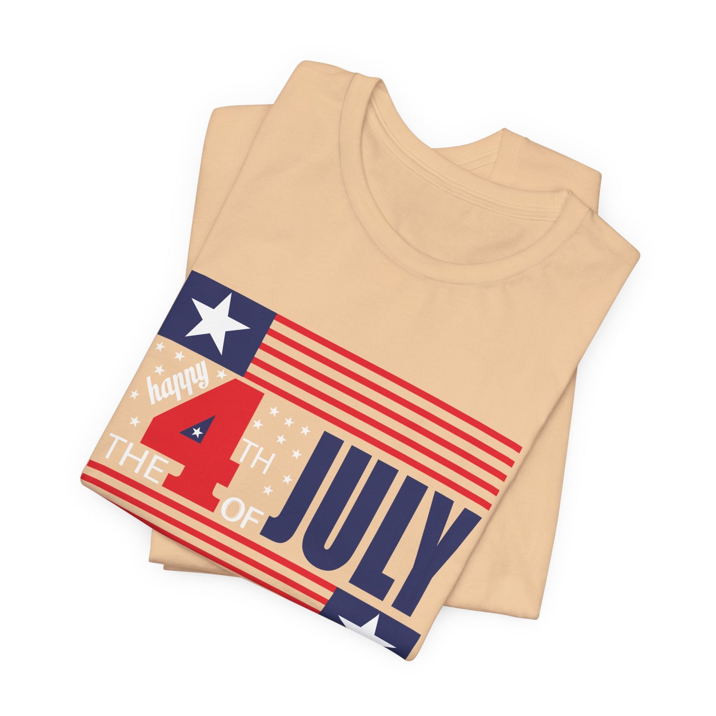 4th of July Flag Independence Day Graphic Unisex Cotton T-Shirt 014