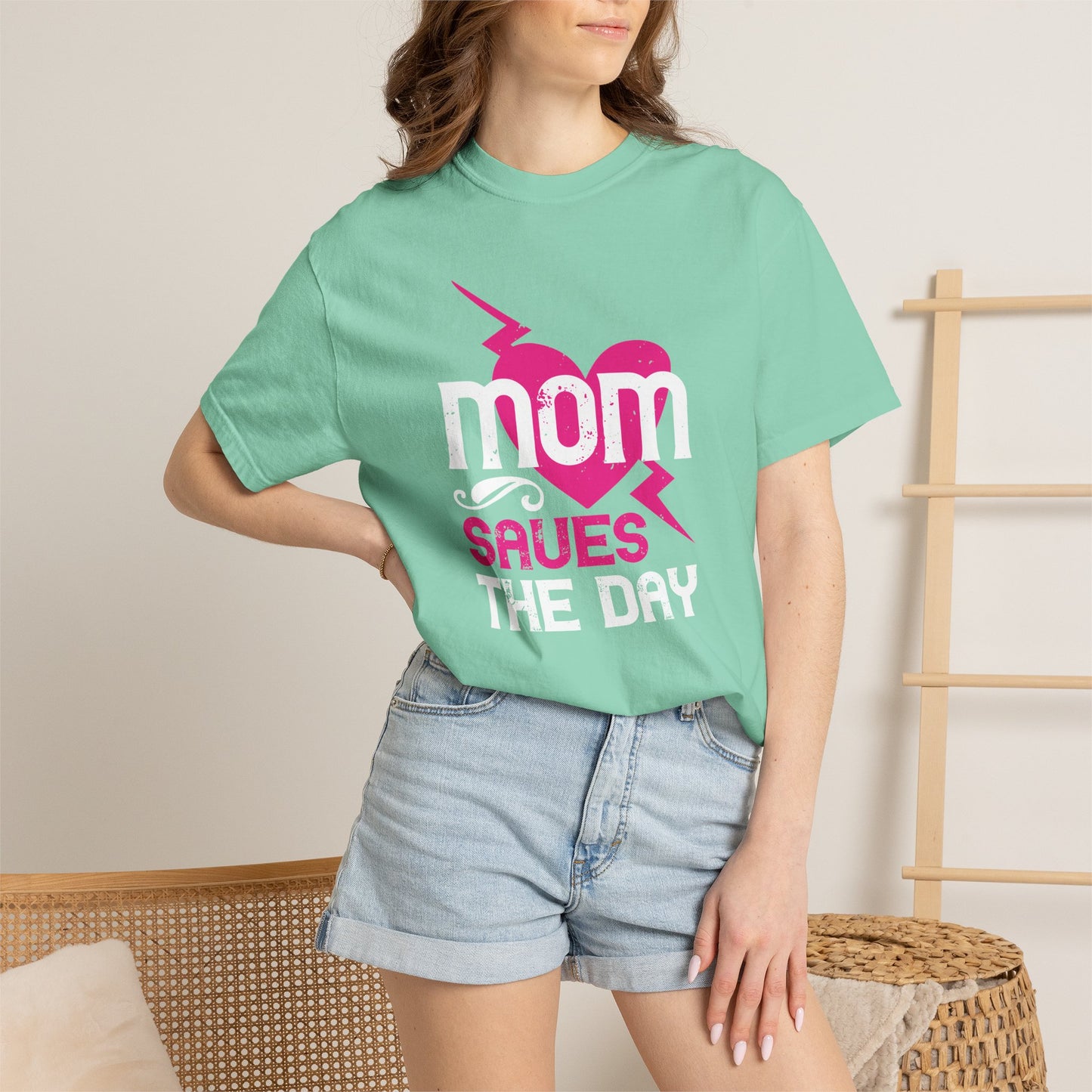 Mom T-shirt Mother Day Mama Tee Unisex Comfort Colors Garment-Dyed Cotton h80