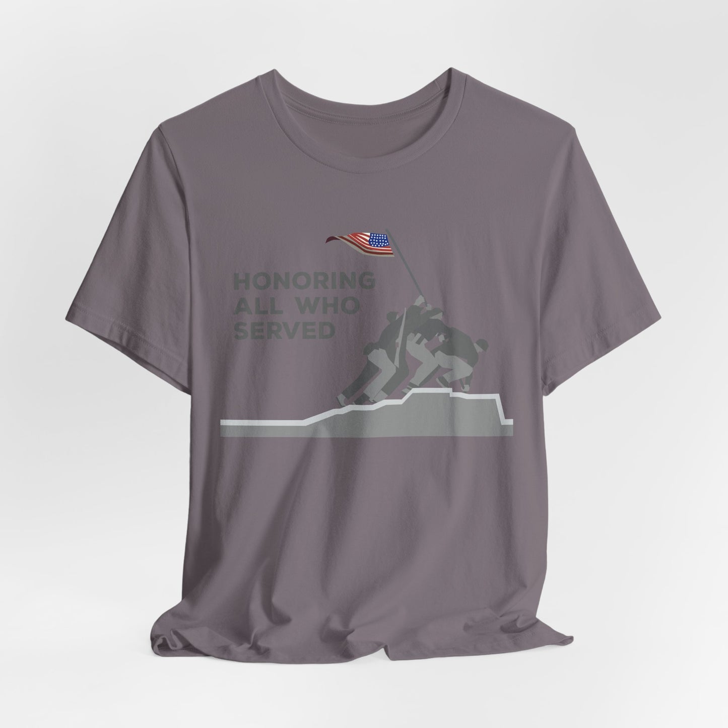 Iwo Jima Flag Raising honoring all who served T-Shirt Military Memorial Unisex Cotton Tee v52