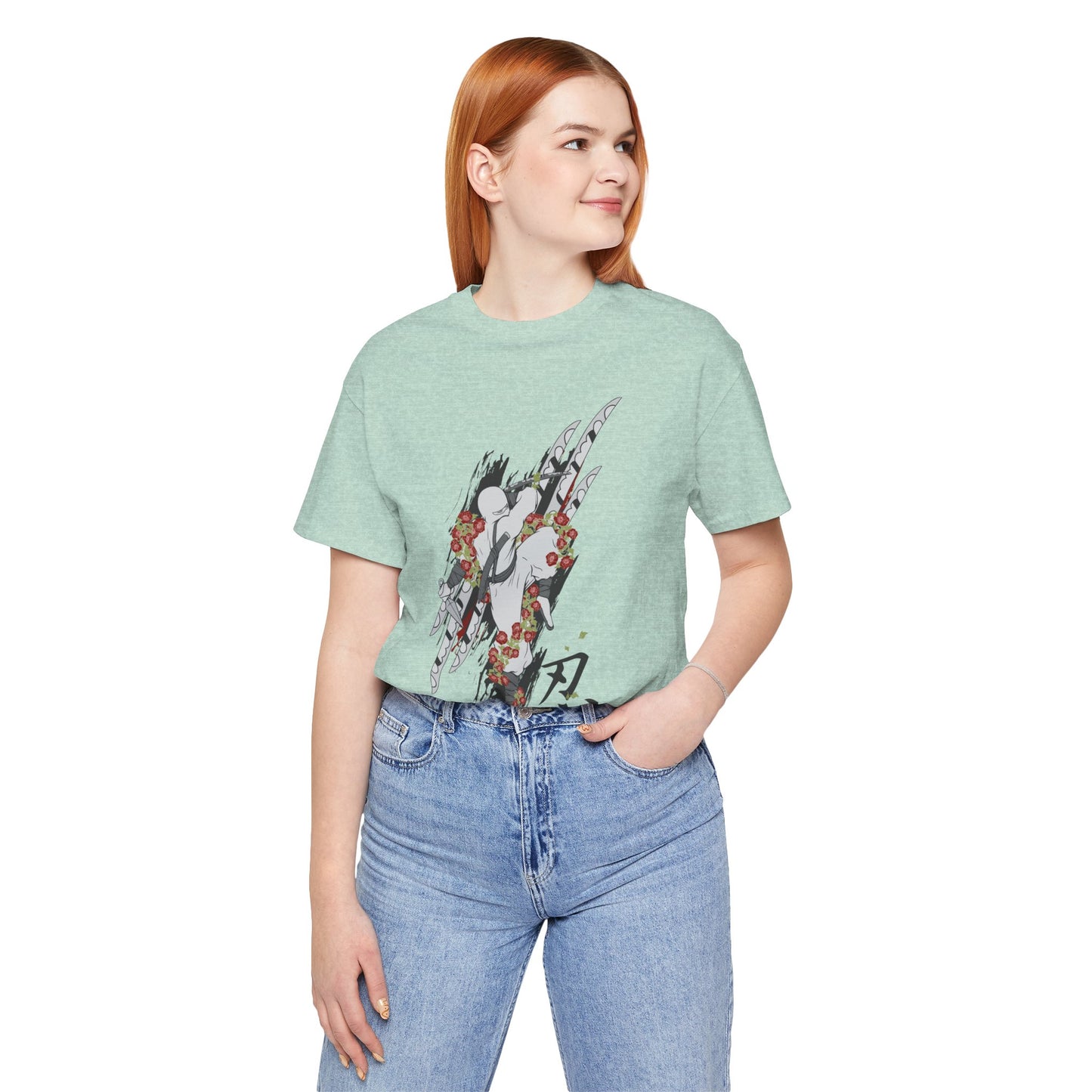 Ninja Samurai Artwork Graphic Unisex Cotton T-Shirt r5