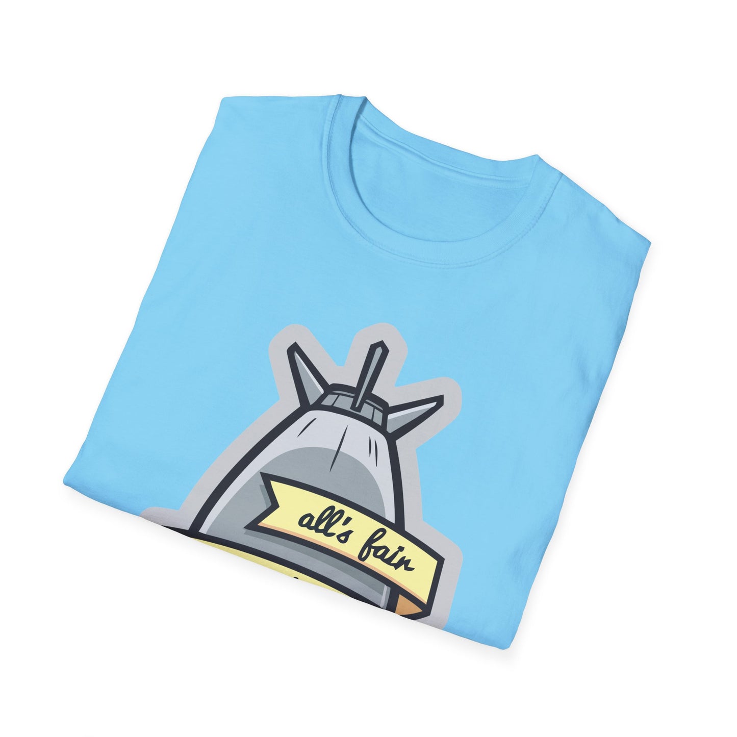 Cartoon T Shirt Animation T Shirt Funny Tee Shirt Unisex Gildan Softstyle 64000 100 Percent Cotton