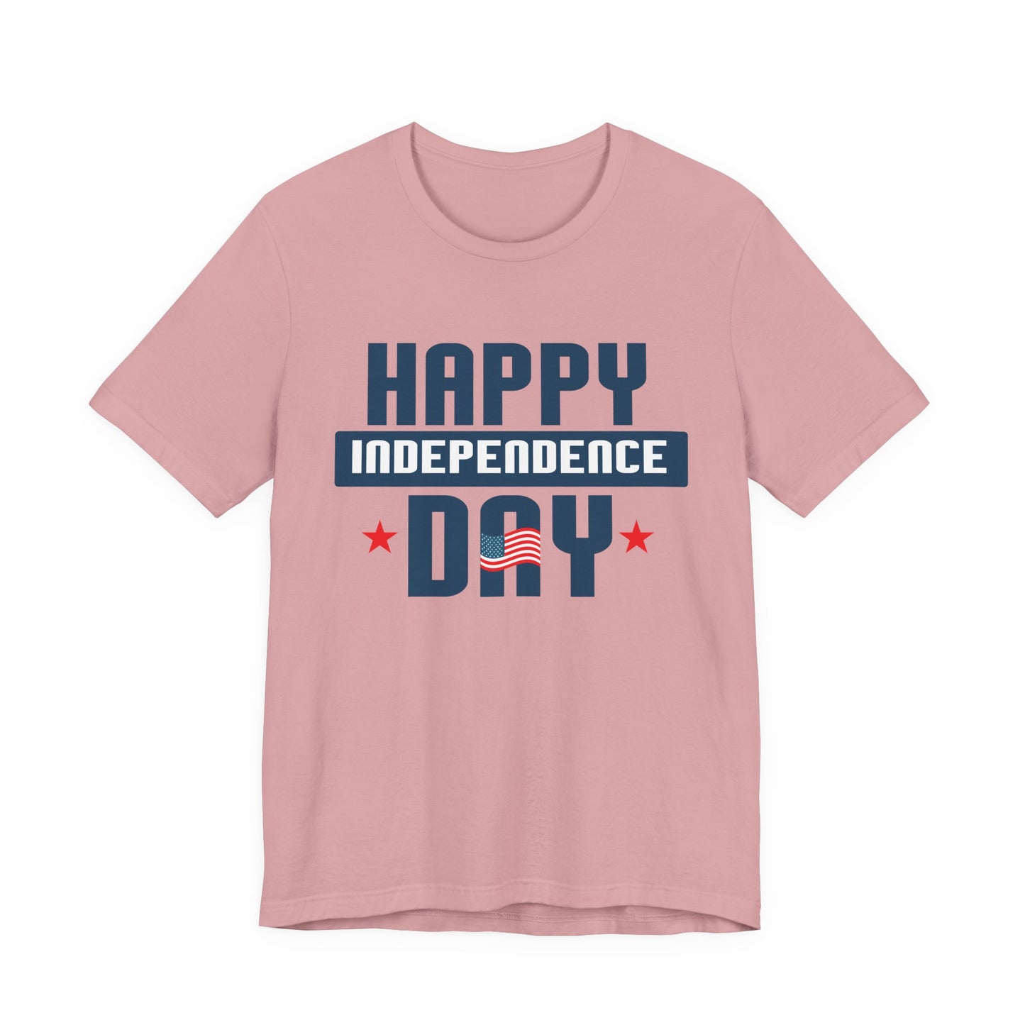 Happy Independence Day Graphic Unisex Cotton T-Shirt 017