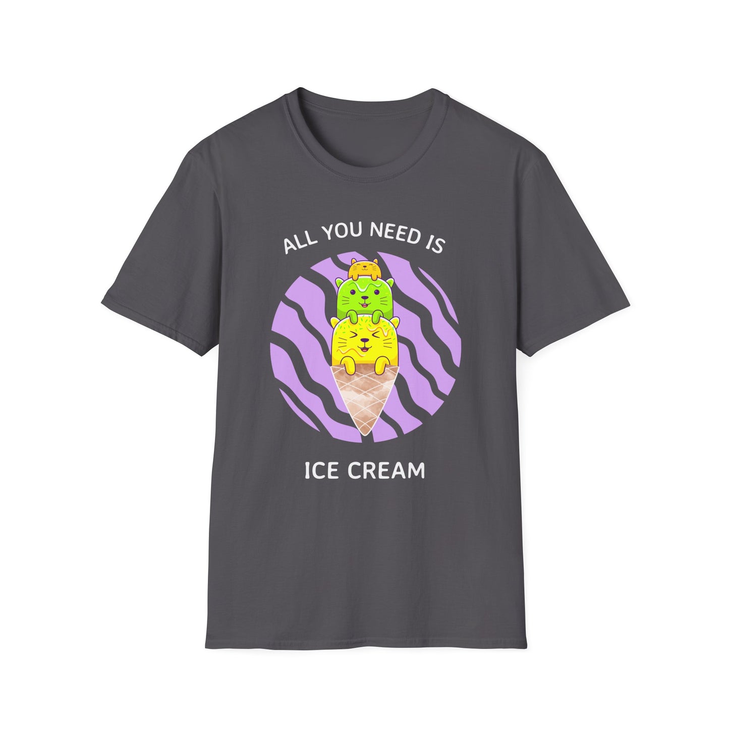 Food Tees, Funny Food T Shirts, Funny T Shirts, Shirt with Food, Junk Food Tees, Shirt with Ice Cream, Ice Cream T-Shirt