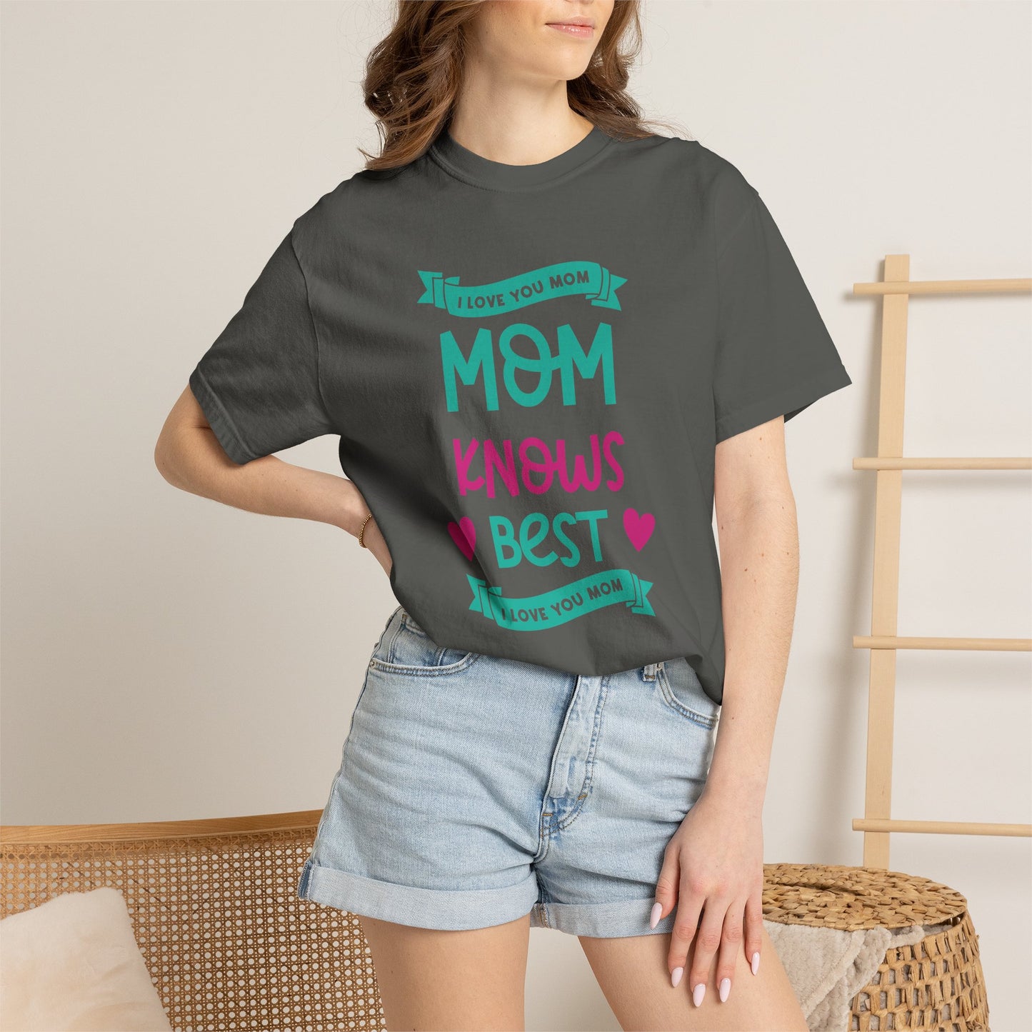 Mom T-shirt Mother's Day Mama Tee Unisex Comfort Colors Garment-Dyed Cotton h16