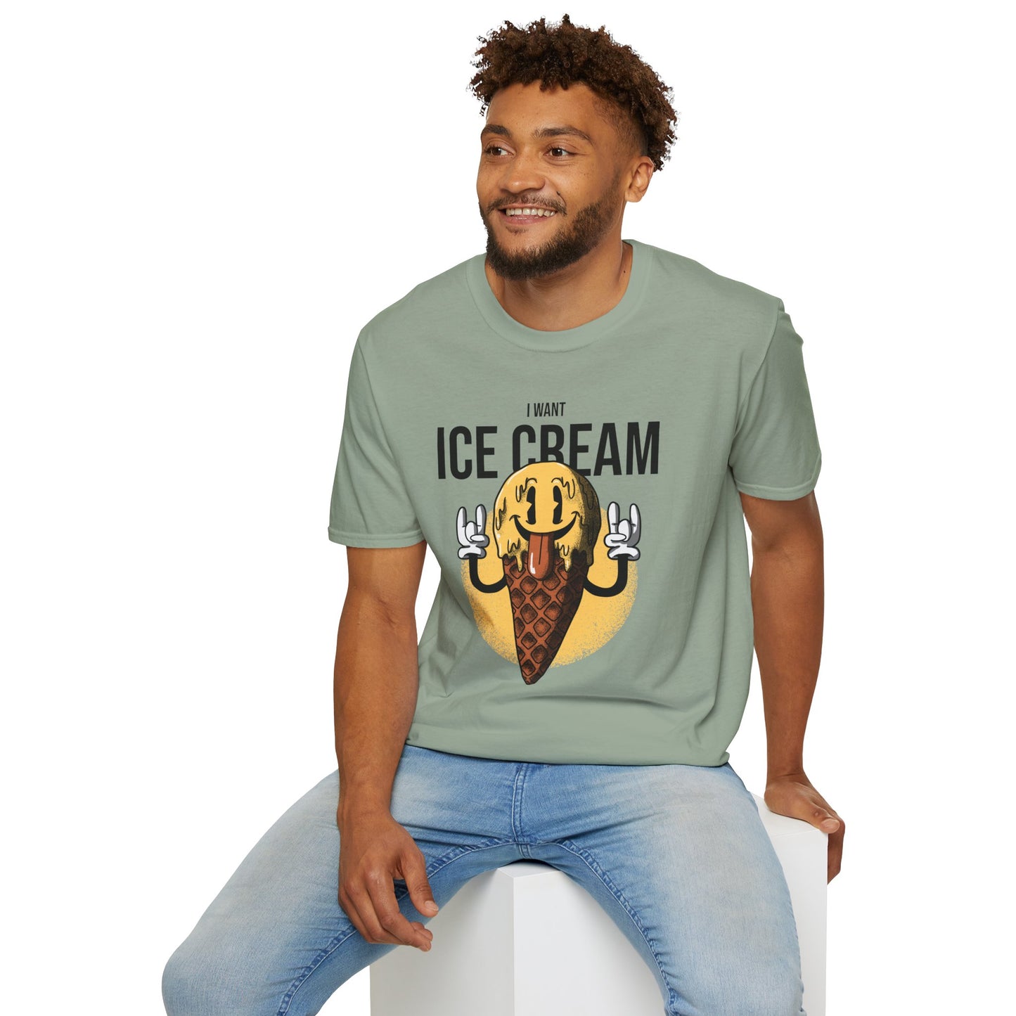 Food Tees, Funny Food T Shirts, Funny T Shirts, Shirt with Food, Junk Food Tees, Shirt with Ice Cream, Ice Cream T-Shirt