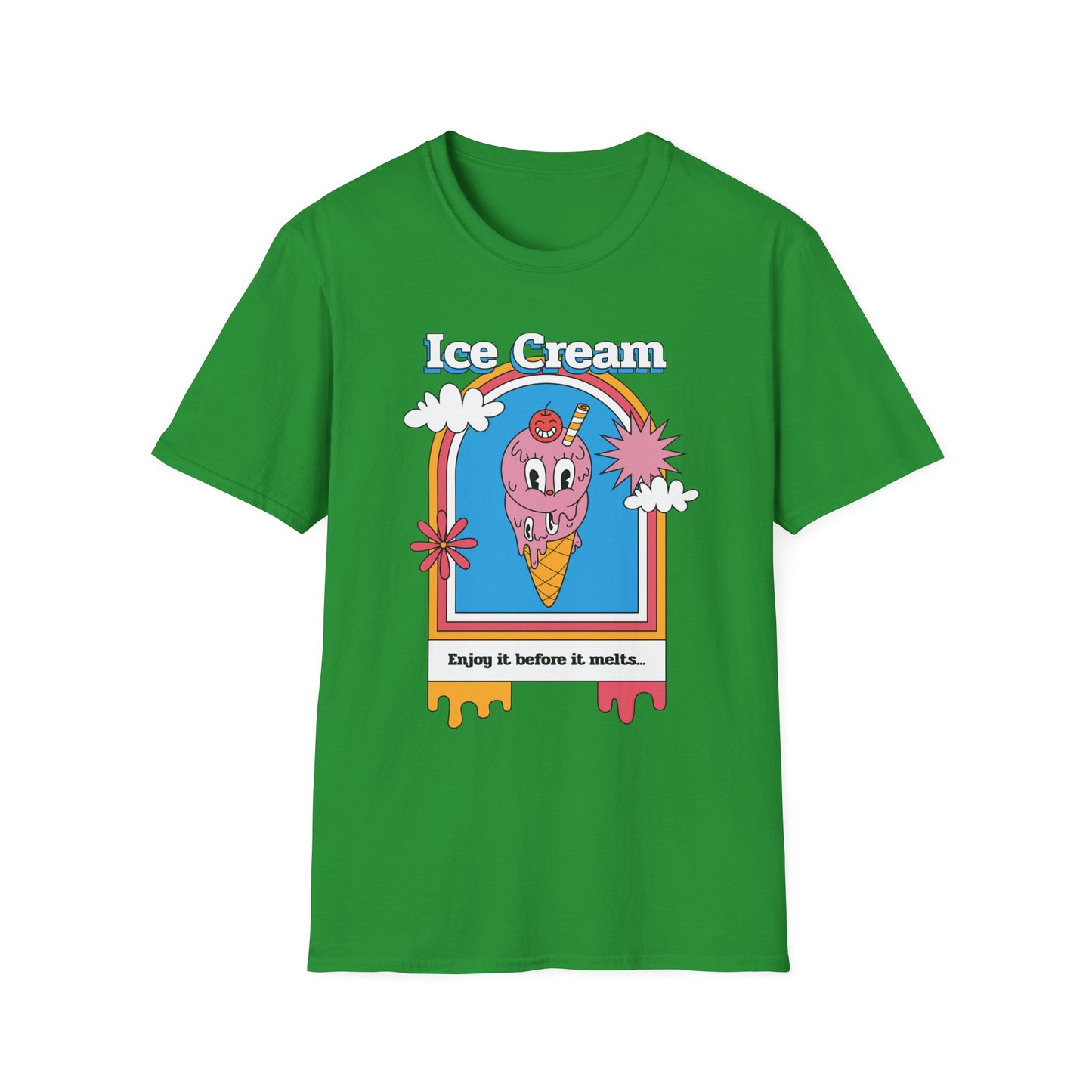 Food Tees, Funny Food T Shirts, Funny T Shirts, Shirt with Food, Junk Food Tees, Shirt with Ice Cream, Ice Cream T-Shirt