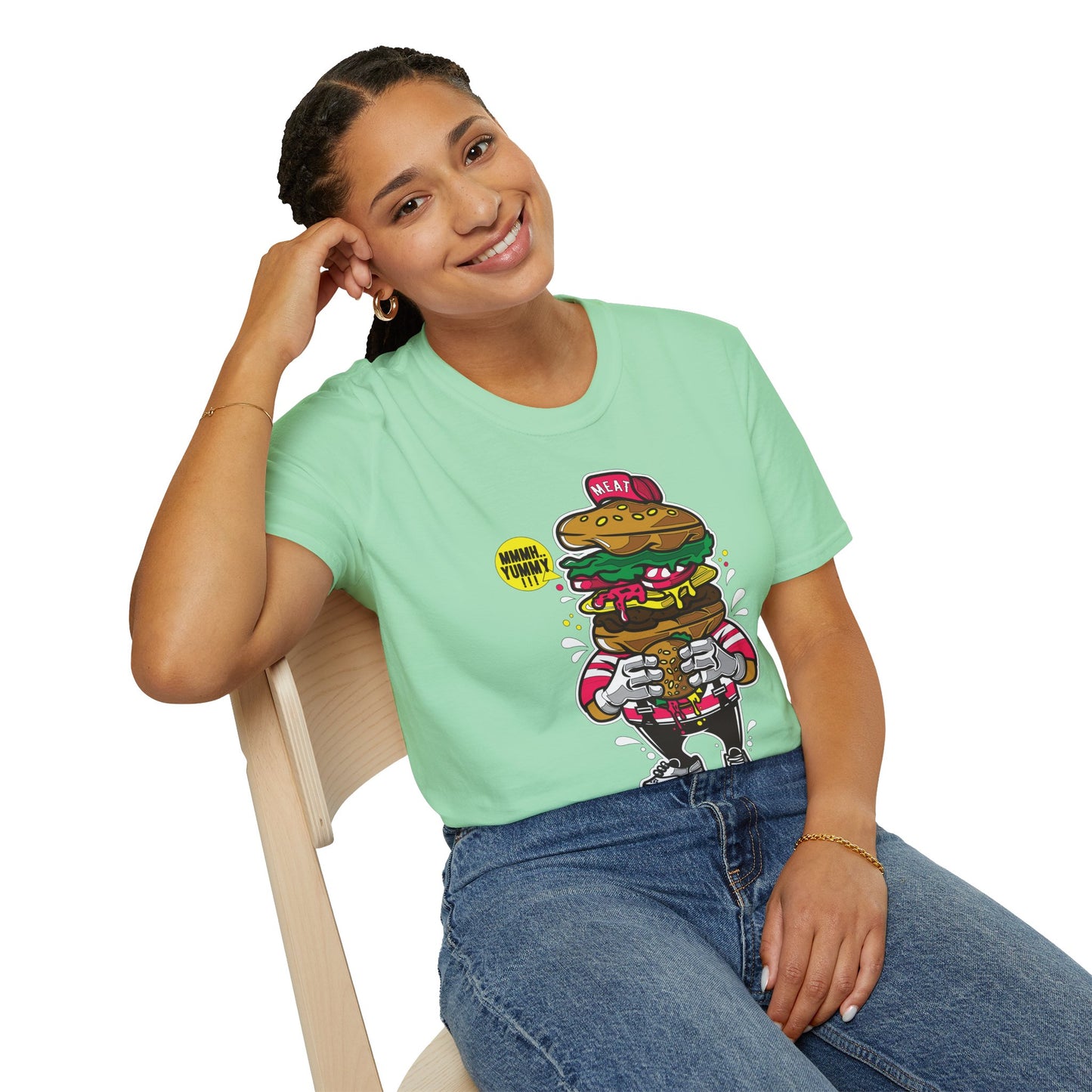 Cartoon T Shirt Animation T Shirt Funny Tee Unisex Gildan Softstyle 64000 Ring Spun Cotton