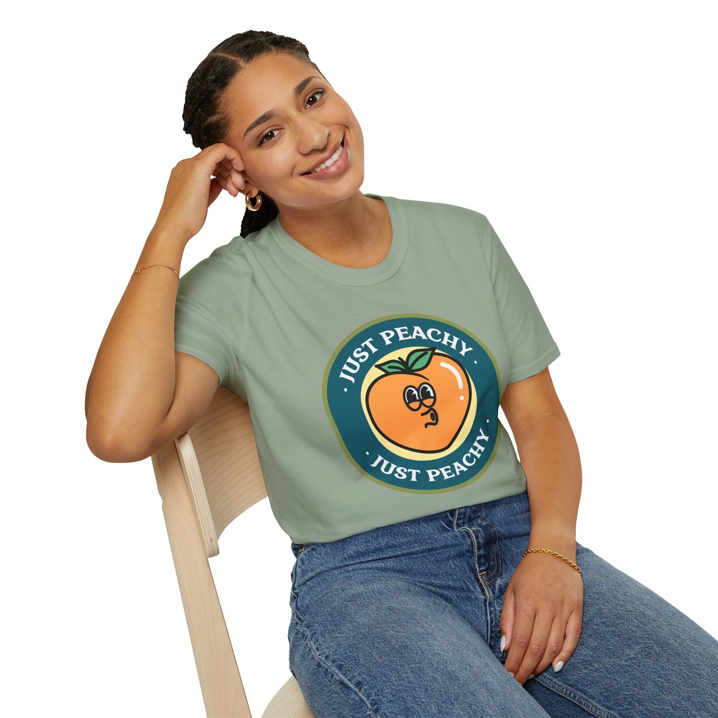 Food Tees, Funny Food T Shirts, Funny T Shirts, Shirt with Fruits, Shirt with Peach