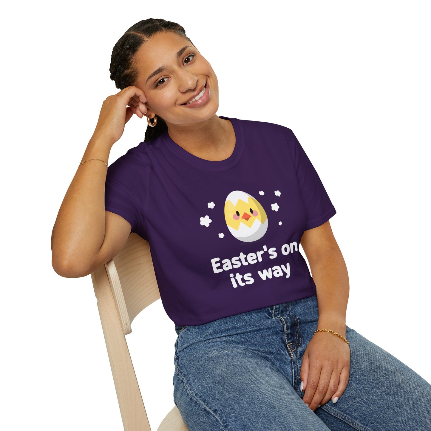 Easter Day T-Shirt, Tee Shirt with Easter Signature, T Shirt with Easter Prints, Tee Shirt with Easter Design - 1