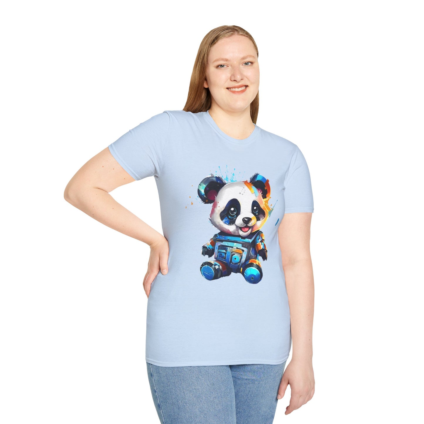 Animals Tees, Funny Animals Shirt, T Shirts with Funny Animals, T-Shirt with Panda, Panda Tees