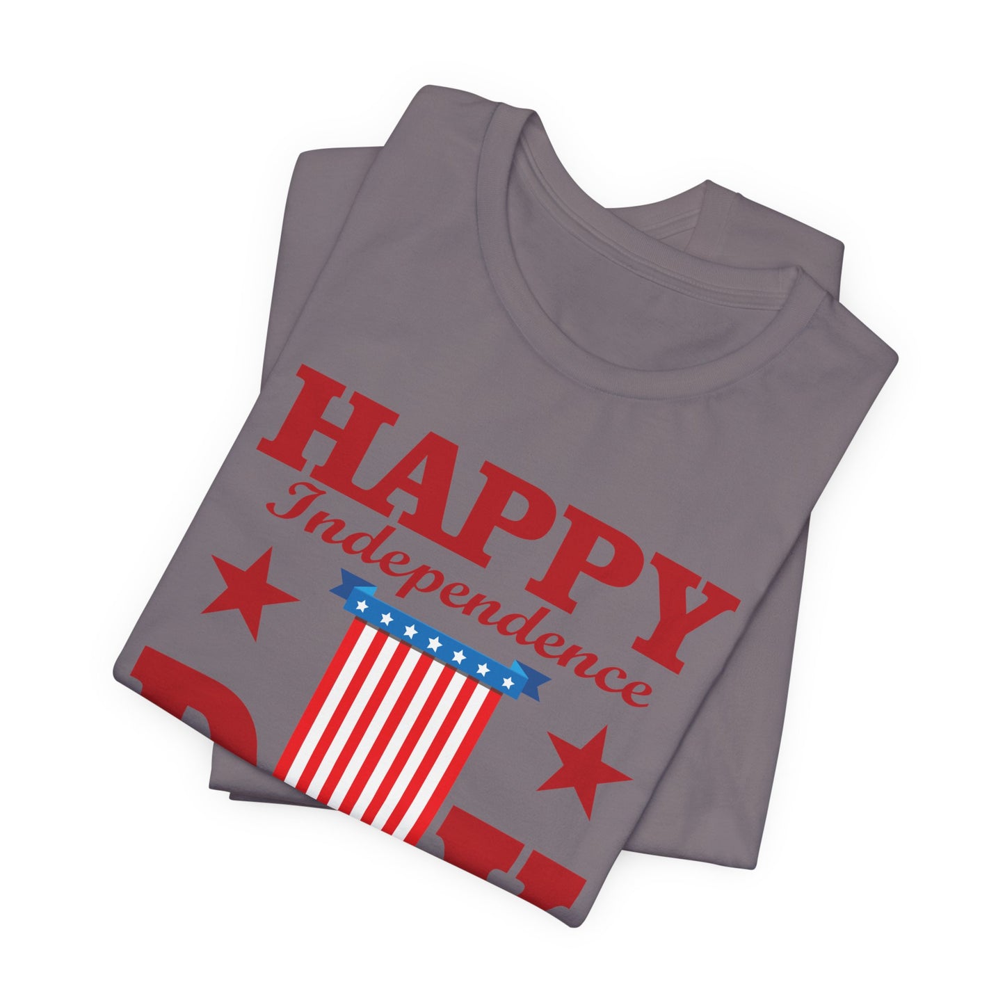 Happy Independence Day Graphic Unisex Cotton T-Shirt 018