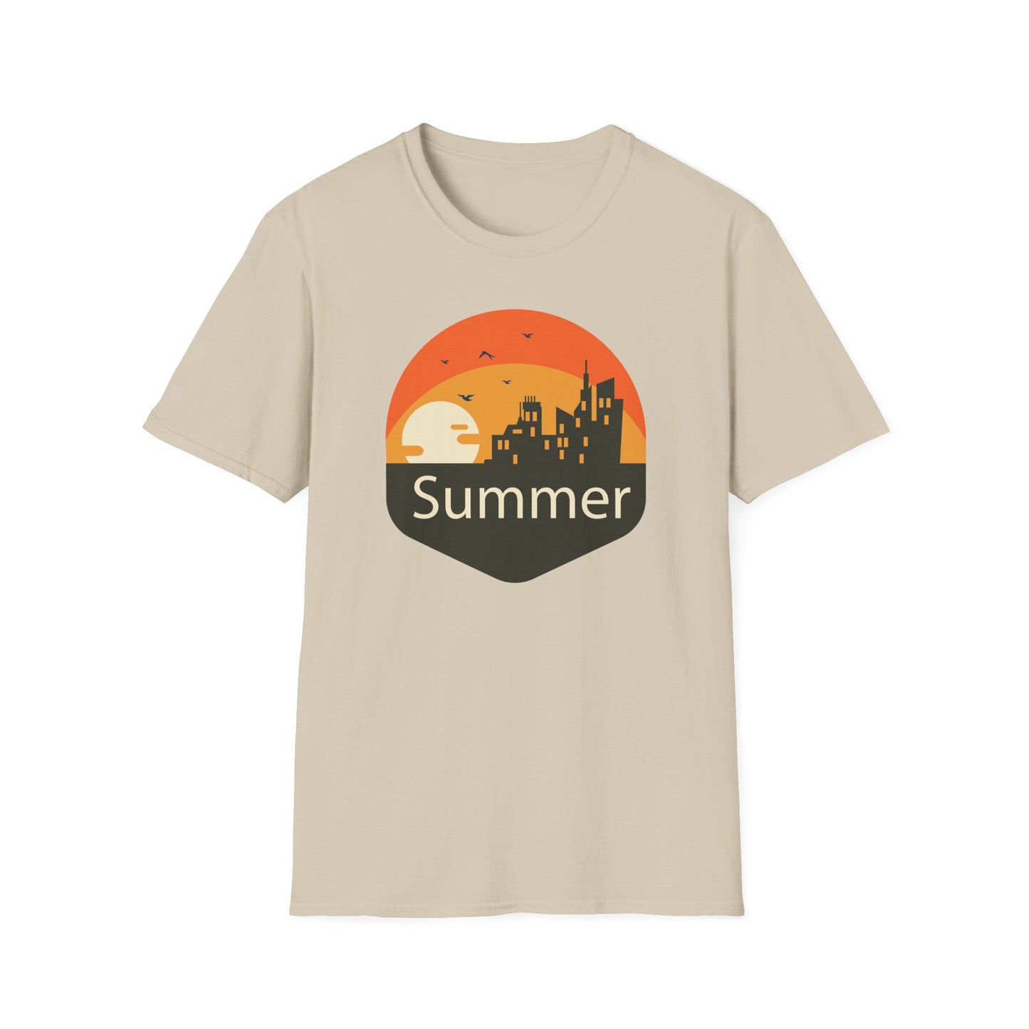 Summer T-Shirt, Summer Design Shirts, Art Tee Shirt with Summer Design - 6